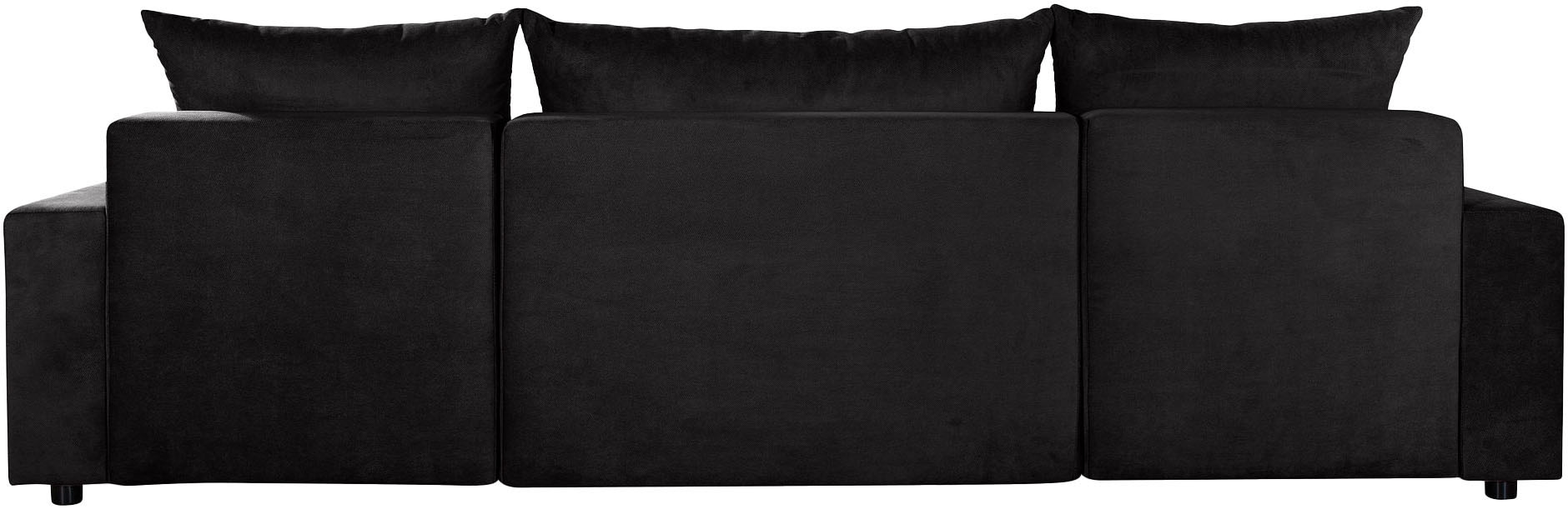 COLLECTION AB Wohnlandschaft »Pico U-Form, Breite 252, mit Schlaffunktion, Bettkasten & Zierkissen«, Wohnlandschaft,2 X Ottomane,Polyätherschaum Polsterung