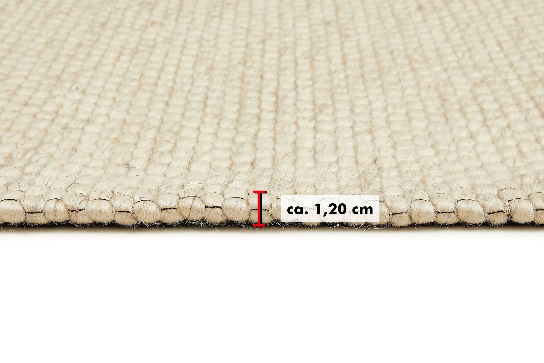 Barbara Becker Teppich »Brave«, rechteckig, 12 mm Höhe, Handweb, Material 50% Wolle, 50% Viskose, handgewebt, melierte Optik