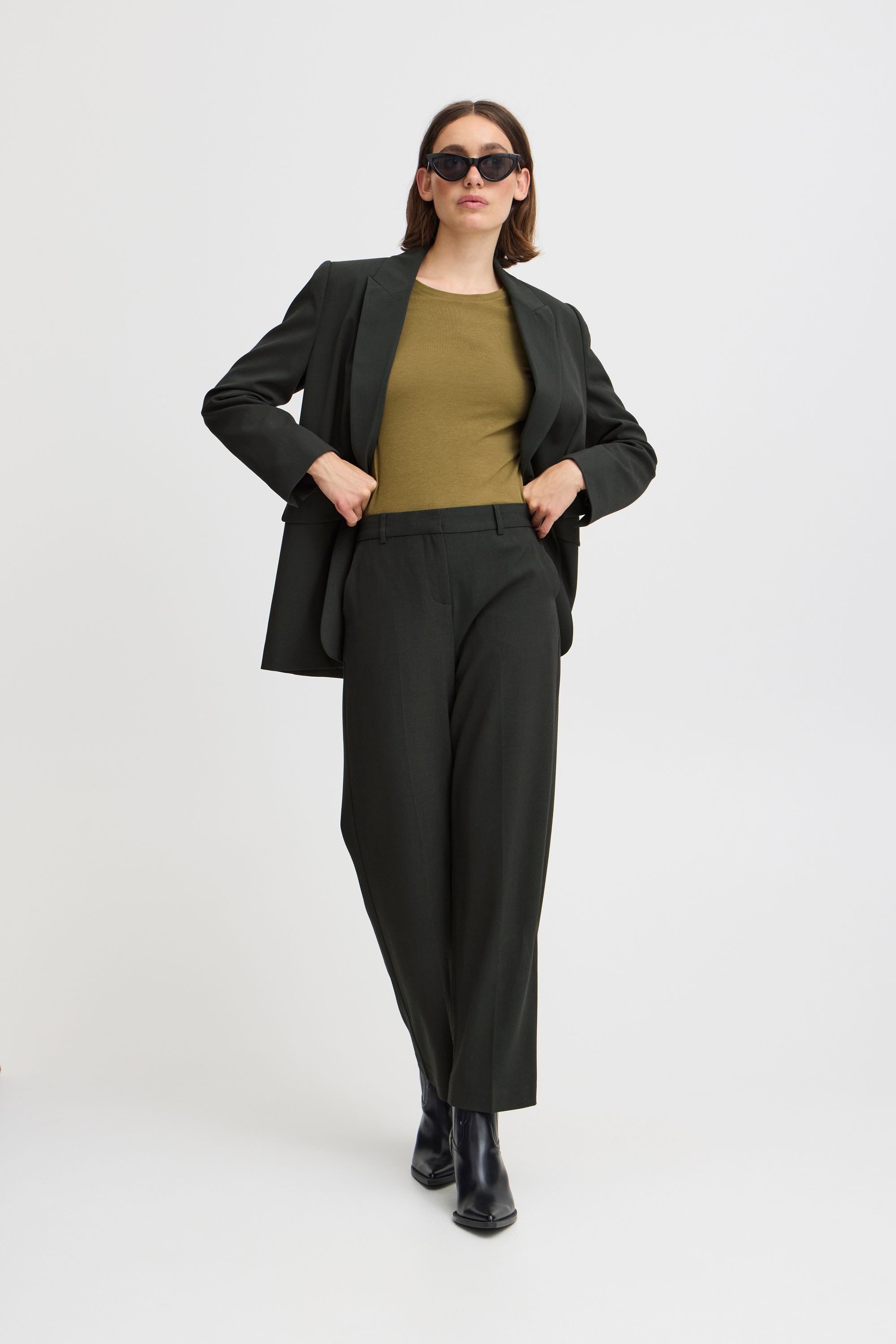 b.young Stoffhose »Stoffhose BYDANTA WIDE LEG PANTS 2 CROPPED«