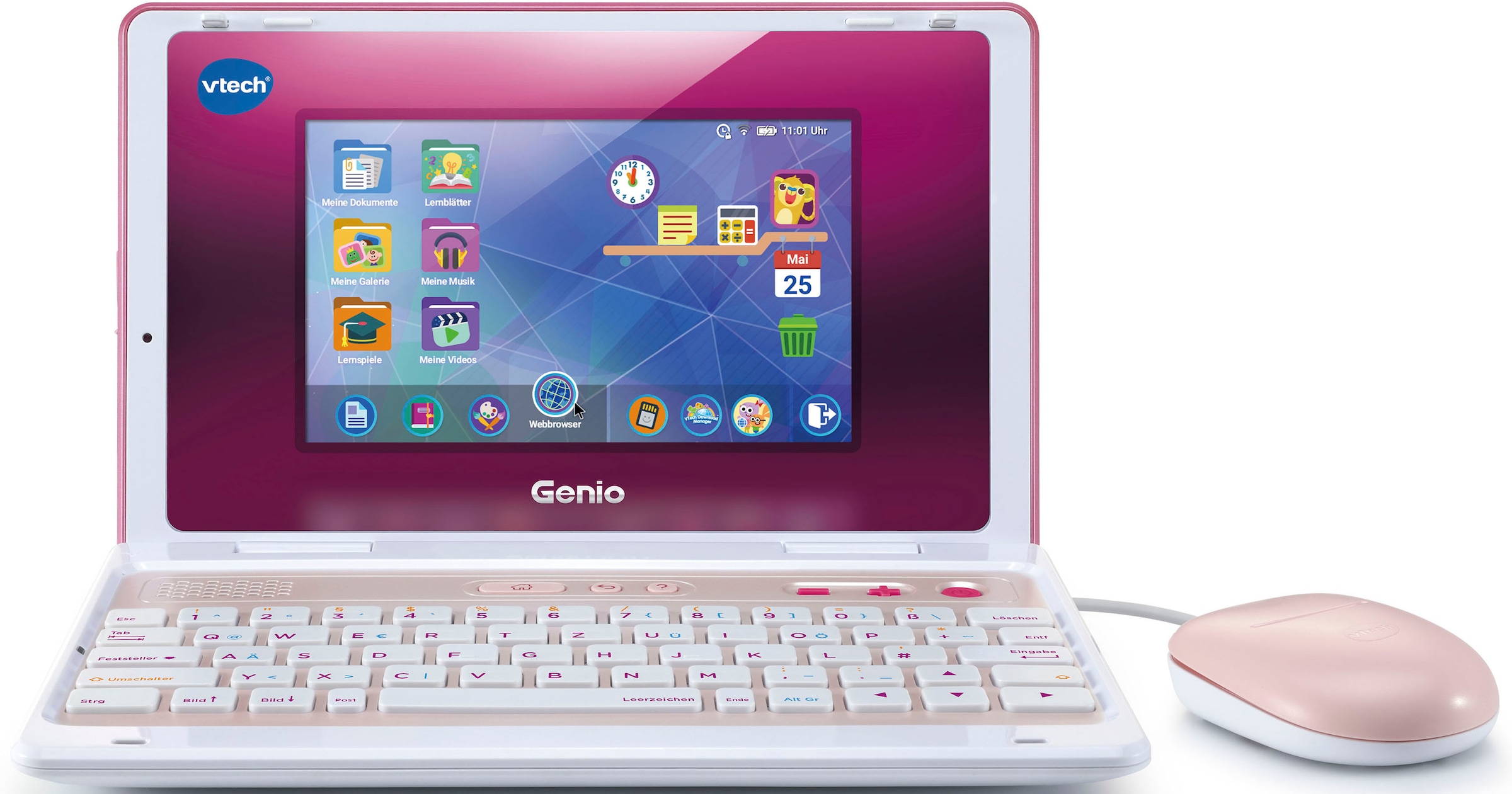 Kindercomputer »School & Go, Genio Lernlaptop XL pink«