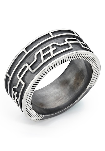 Fingerring »Schmuck Geschenk Silber 925 Herrenring Logo Branding«