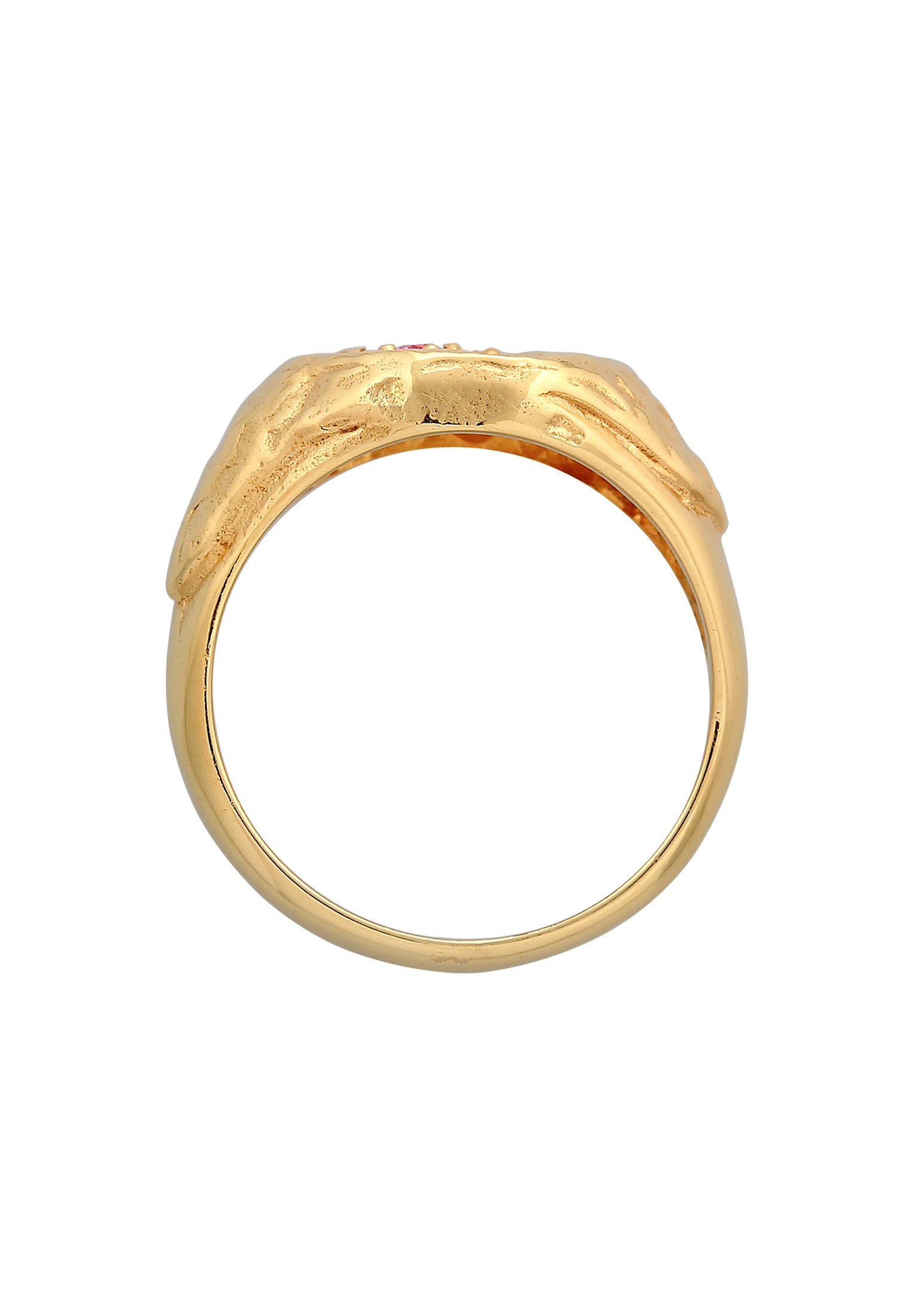 HAZE & GLORY Silberring »Ring Saphir Rosa - Tilli 375 Gelbgold«