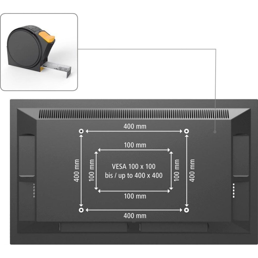 Hama TV-Standfuß »TV-Standfuß, FULLMOTION, 140 cm (55"), Schwarz TV Halter«, bis 140 cm Zoll