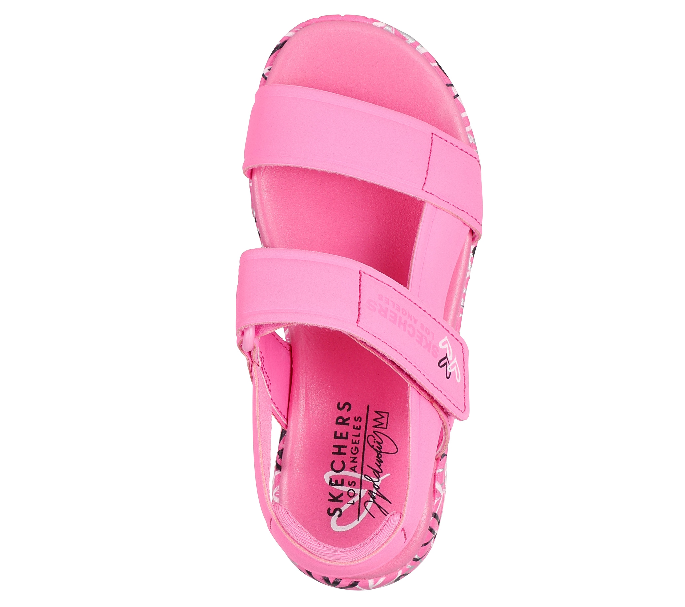 Skechers Sandale »UNO LITE SANDAL-SUNNY LOVE«  Sommerschuh, Klettschuh mit Plateau, Größenschablone zum Download