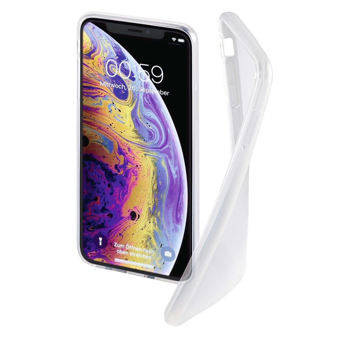 Hama Smartphone-Hülle »Cover "Crystal Clear" für Apple iPhone X, Xs, Transparent«, Wireless-Charging-kompatibel