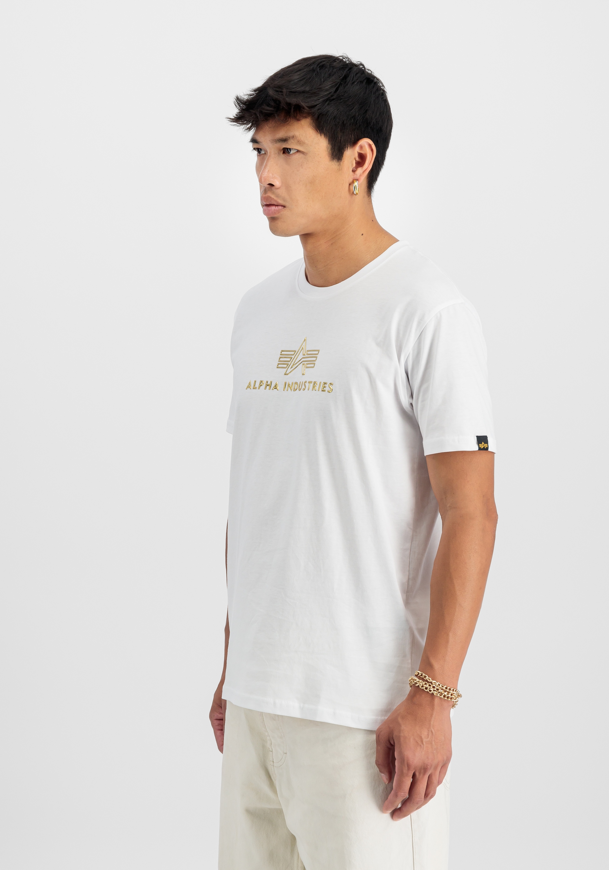 Alpha Industries T-Shirt »Alpha Industries Men - T-Shirts Basic Mid Logo TPU T-Shirt«