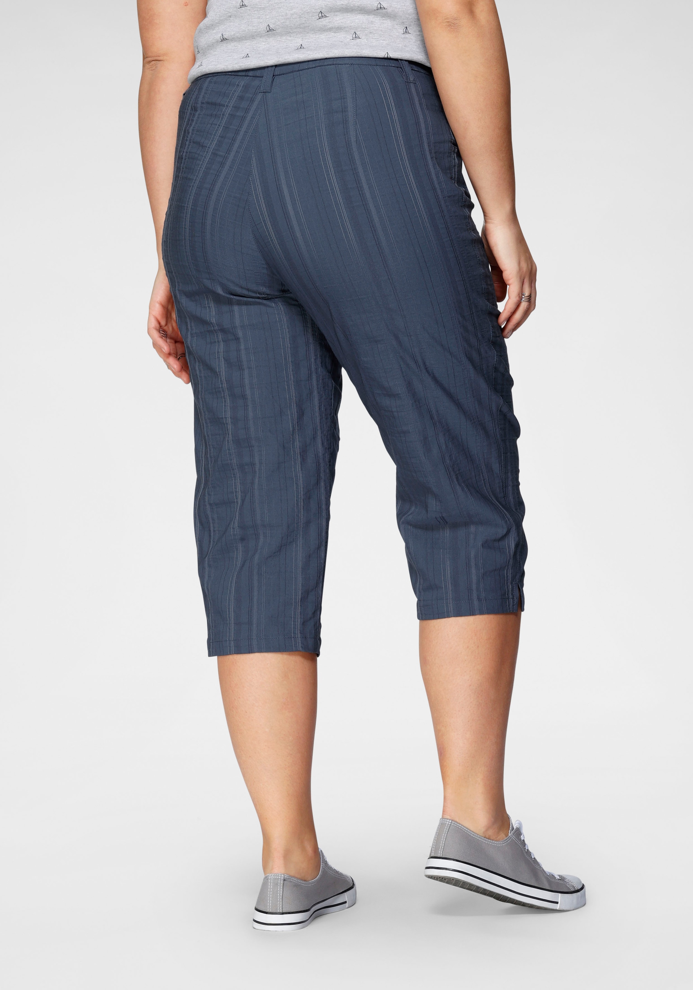KjBRAND Caprihose »Babsie: bequemer Oberschenkel«, mit Strukturmuster