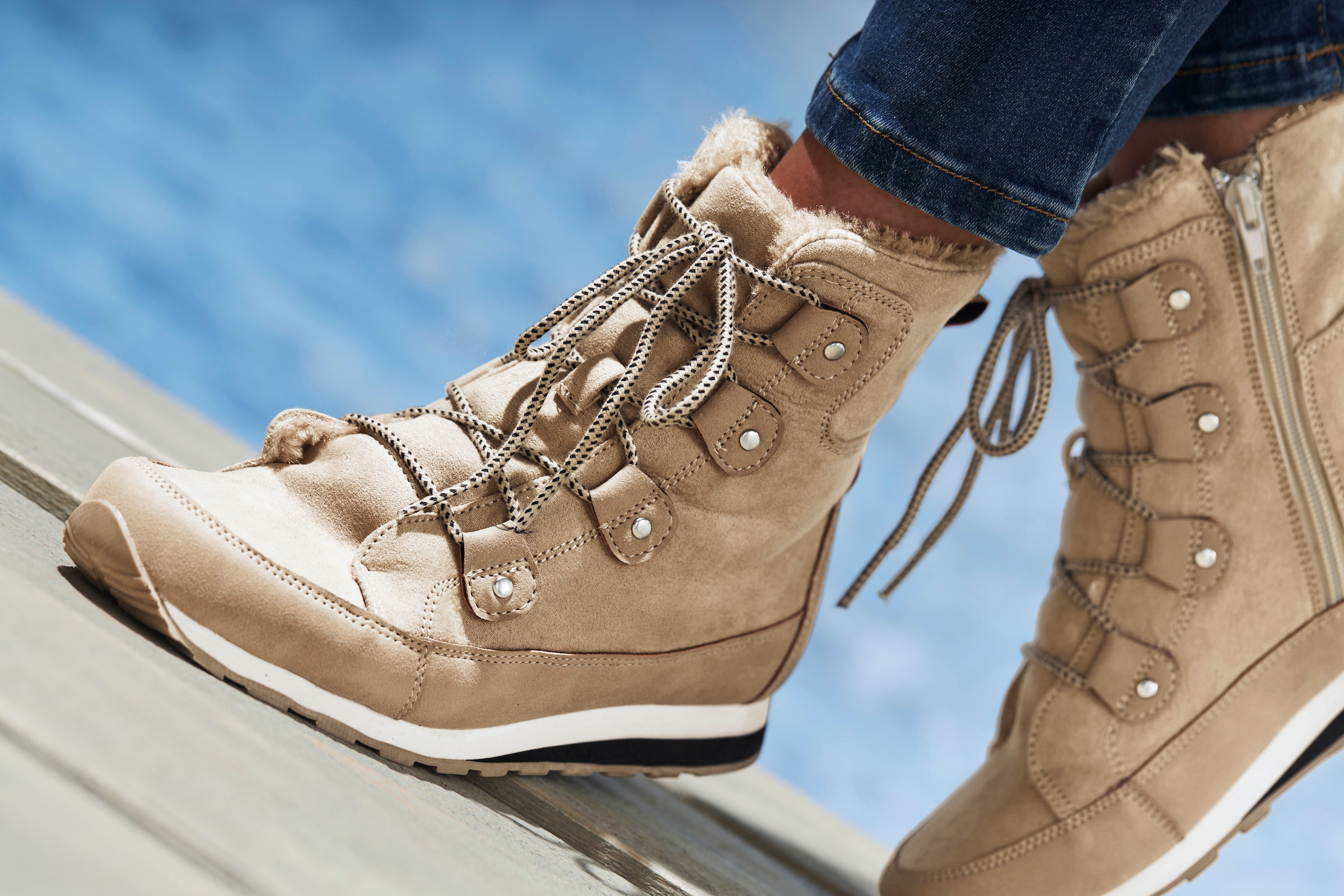 Vivance Stiefelette »Winterstiefel, Stiefel, Boots, Outdoorboots,«  mit Warmfutter und leichter Profilsohle VEGAN
