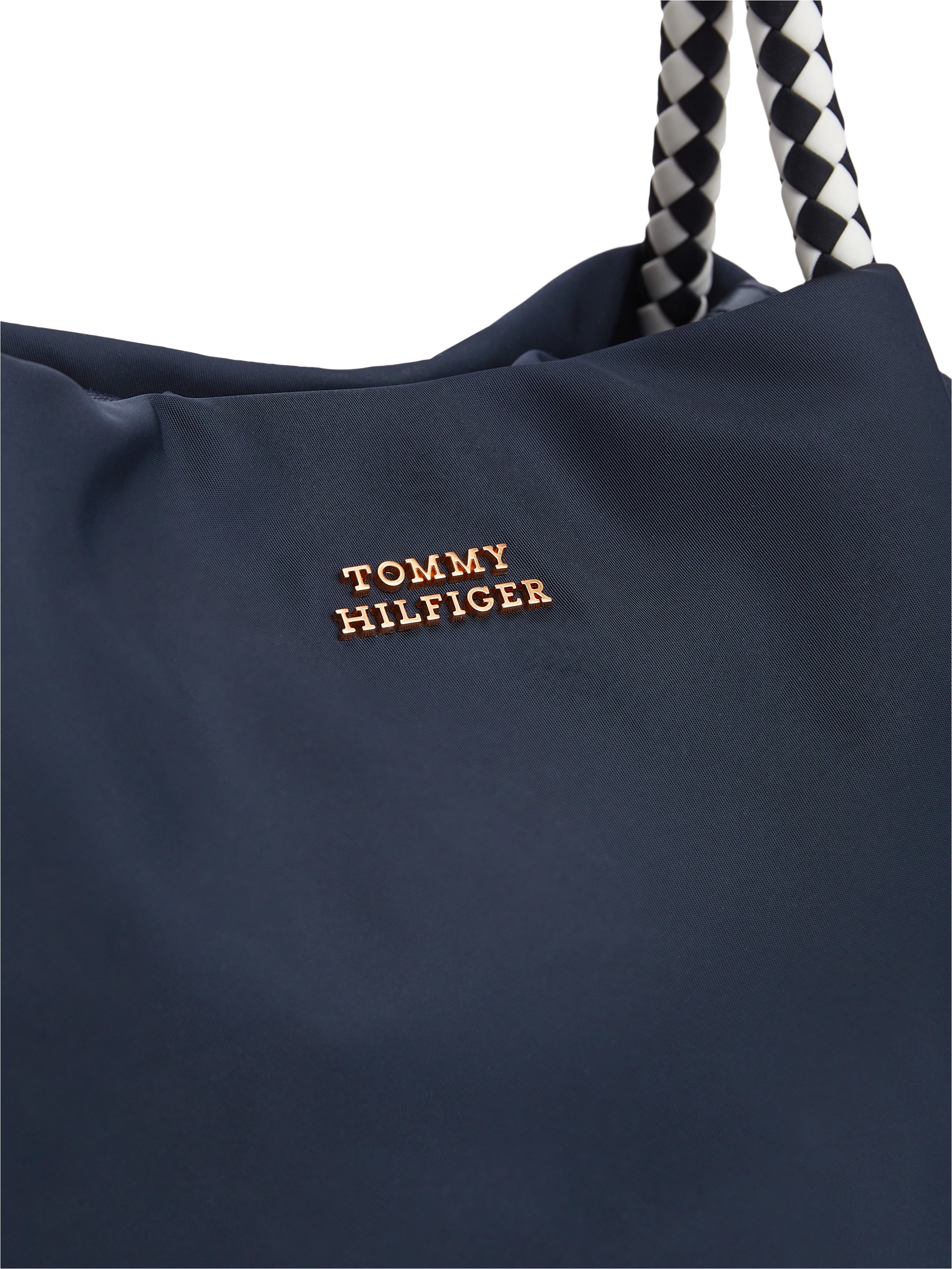 Tommy Hilfiger Handtasche »TH MARINA BUCKET NYLON« Damen Tragetasche, Umhängetasche, Schultertasche mit Logoschriftzug
