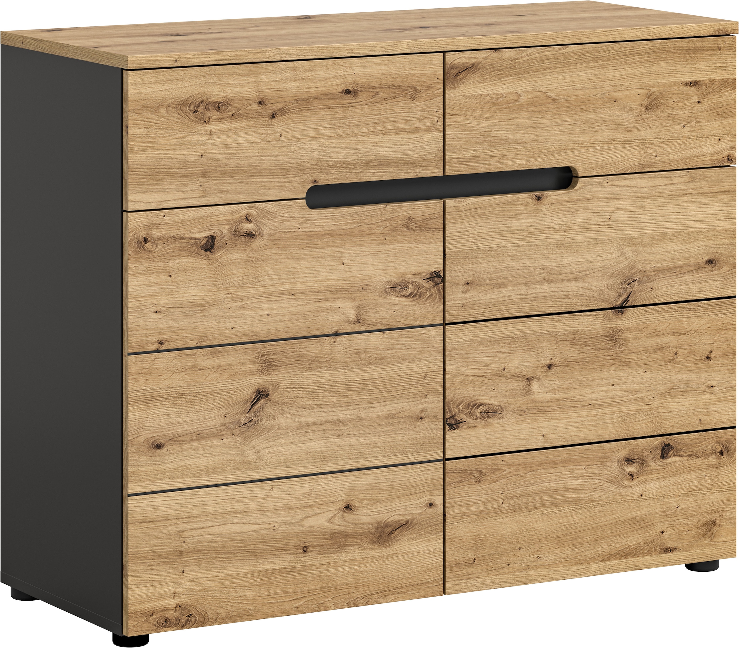 Home affaire Kommode "REHAT, TOPSELLER, Breite 100cm, 2 Türen, 2 Schubkästen, 4 Fächer" in verschiedenen Farben erhältlich, Schuhschrank, Schuhkommode, Garderobenschrank, Anrichte
