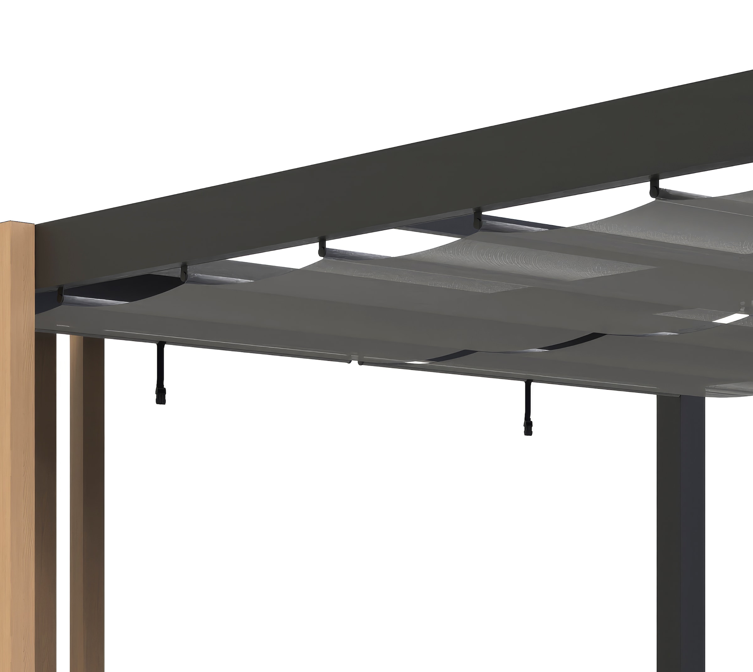 Sojag Pavillon »Lito 1012 mit Sonnensegel Schwarz-Grau« Massive Konstruktion aus Aluminium