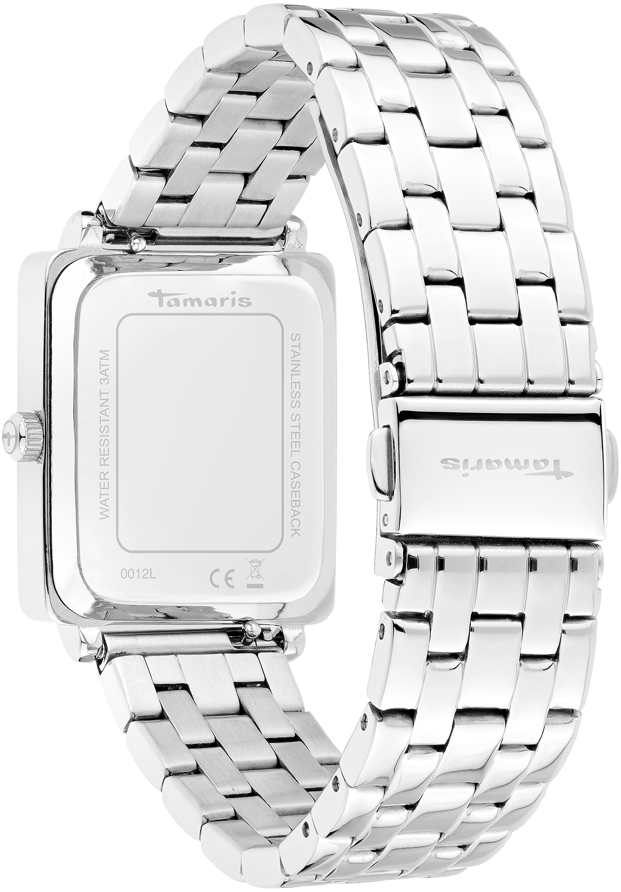 Tamaris Quarzuhr »TT-0012-MQ« Armbanduhr, Damenuhr, Edelstahlarmband, analog
