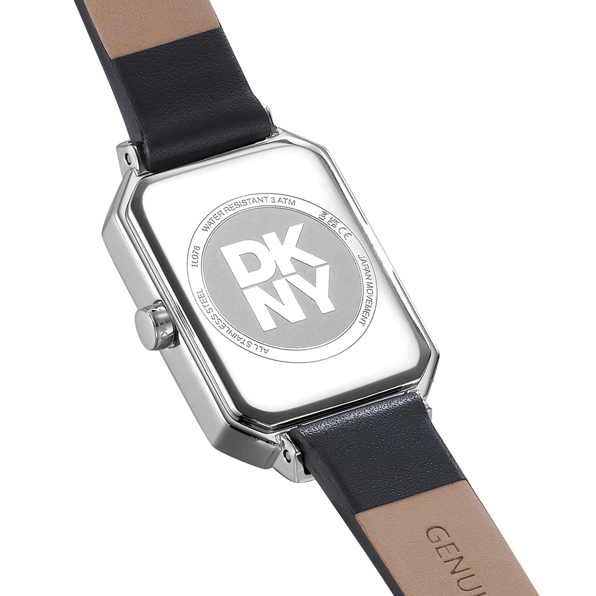 DKNY Quarzuhr »Uptown Midi« Armbanduhr, Damenuhr, Lederarmband, analog