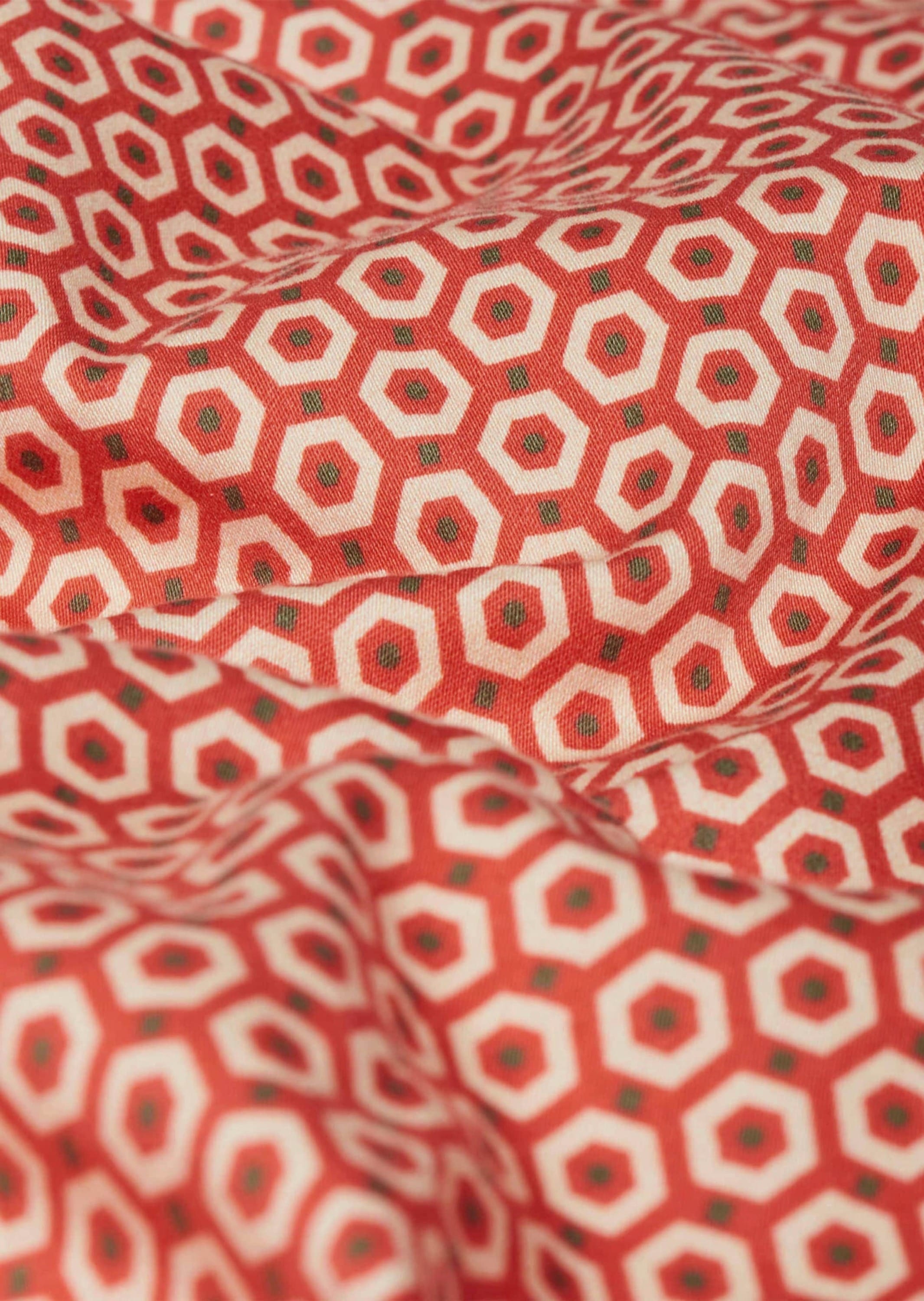 GOLDNER Chinos »Kurzgröße Trageangenehme Hose, grafischer Druck«