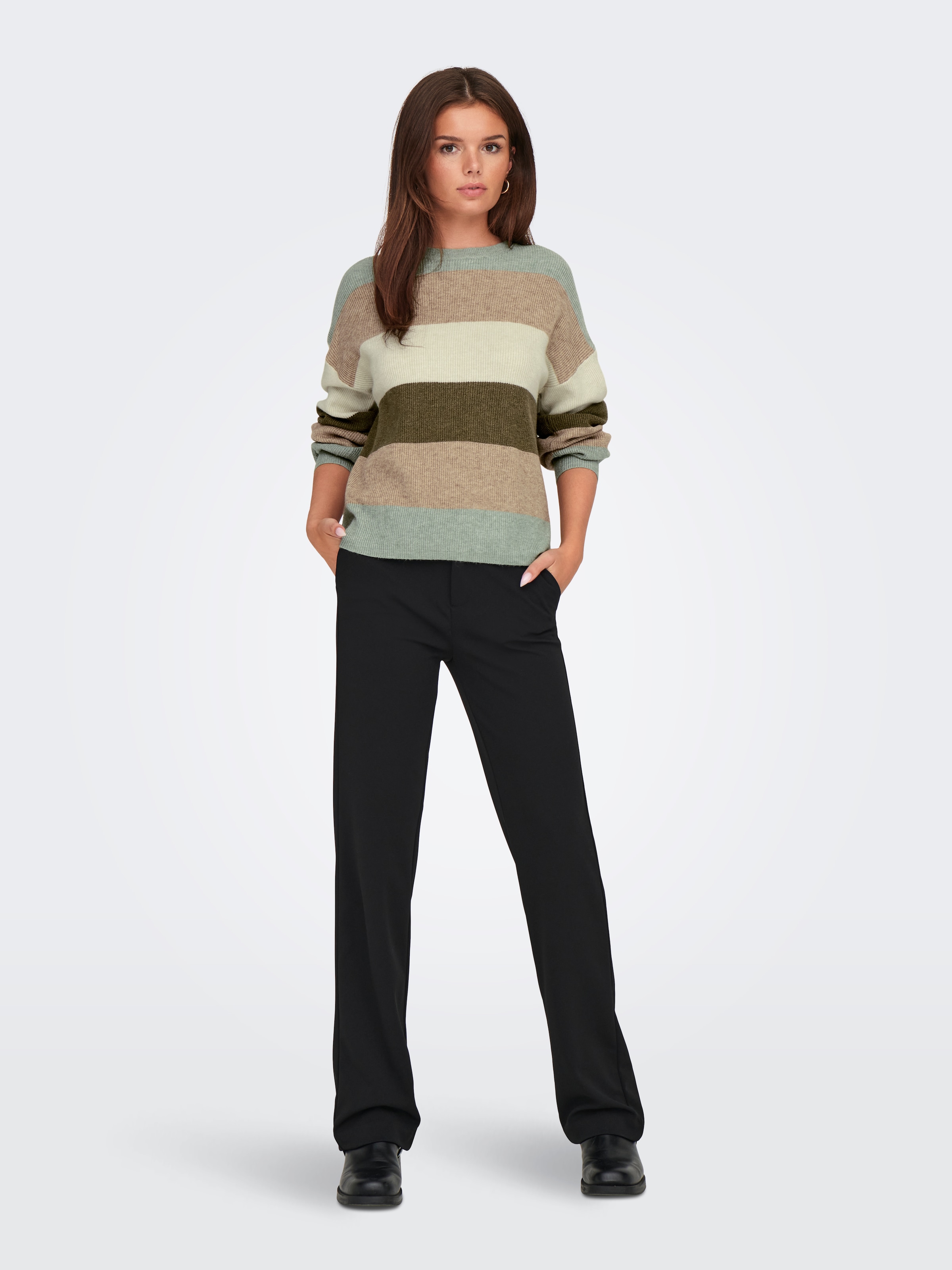 ONLY Strickpullover »ONLATIA L/S STRIPE PULLOVER KNT NOOS«