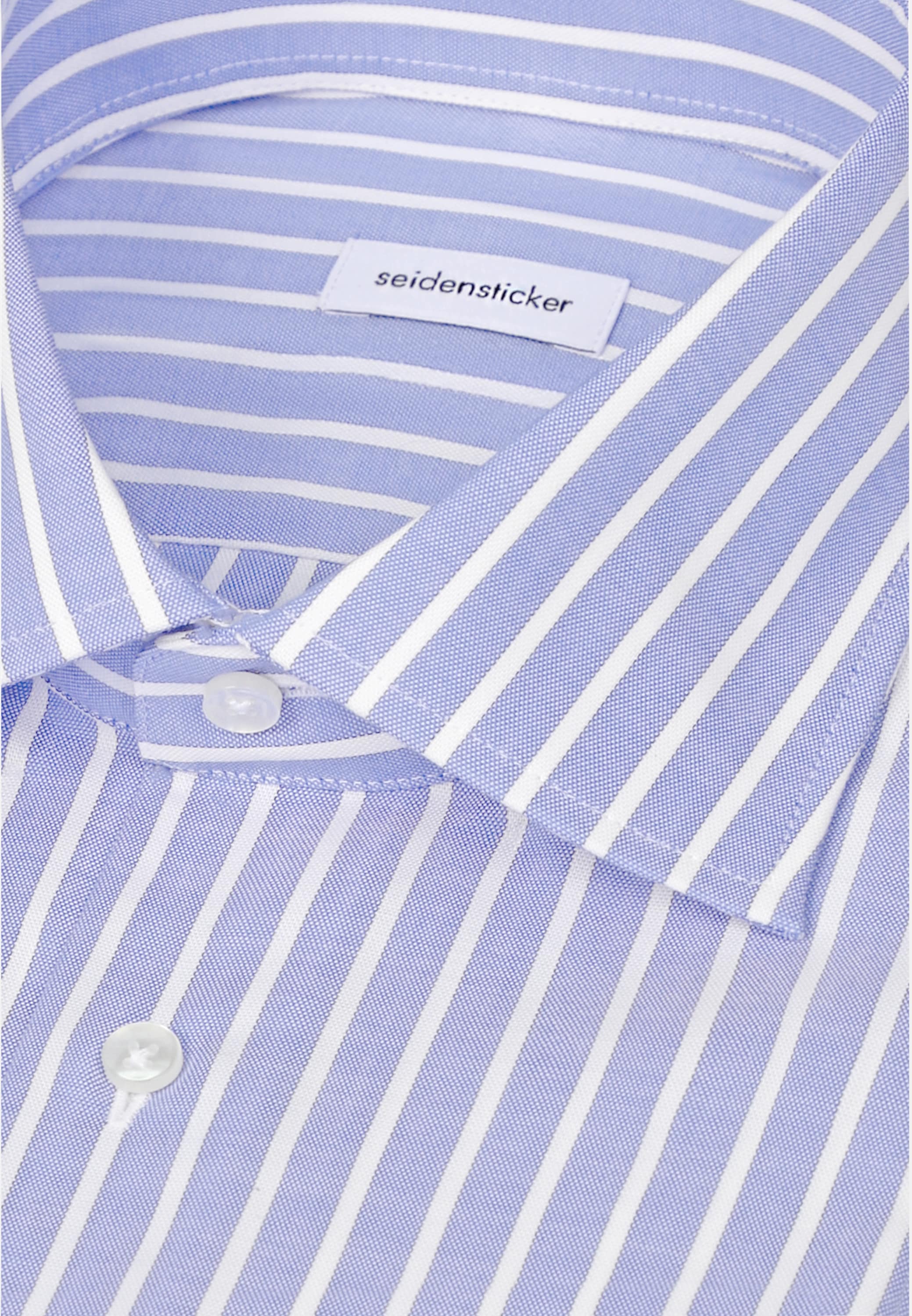 seidensticker Businesshemd »Schwarze Rose« Regular 1/1 Kentkragen Gestreift