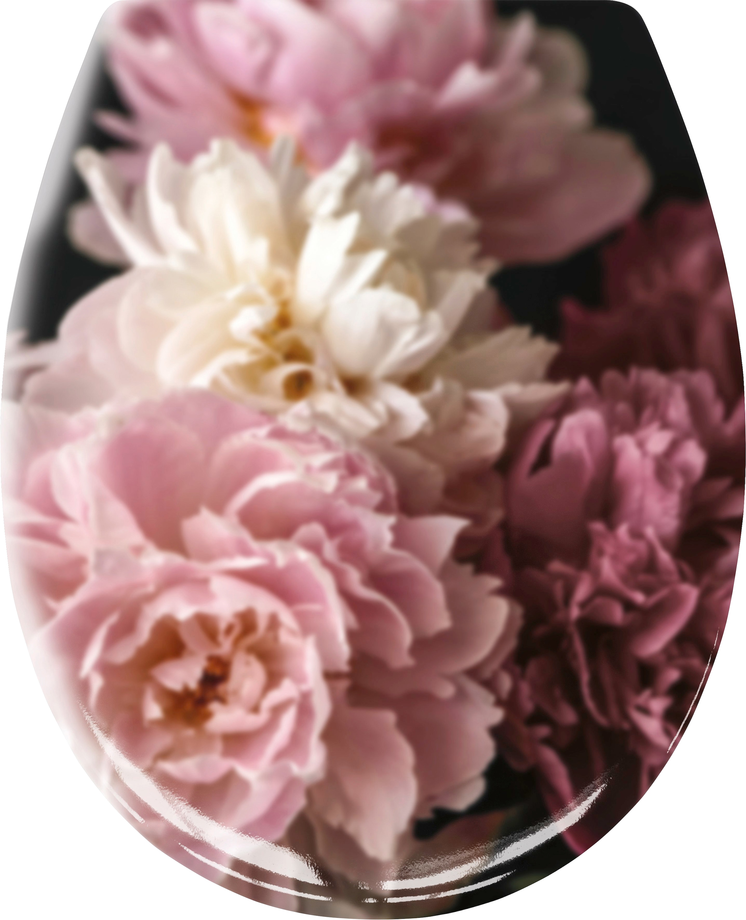 Kleine Wolke WC-Sitz "Rosemarie" Komplett-Set, 37x 45 cm