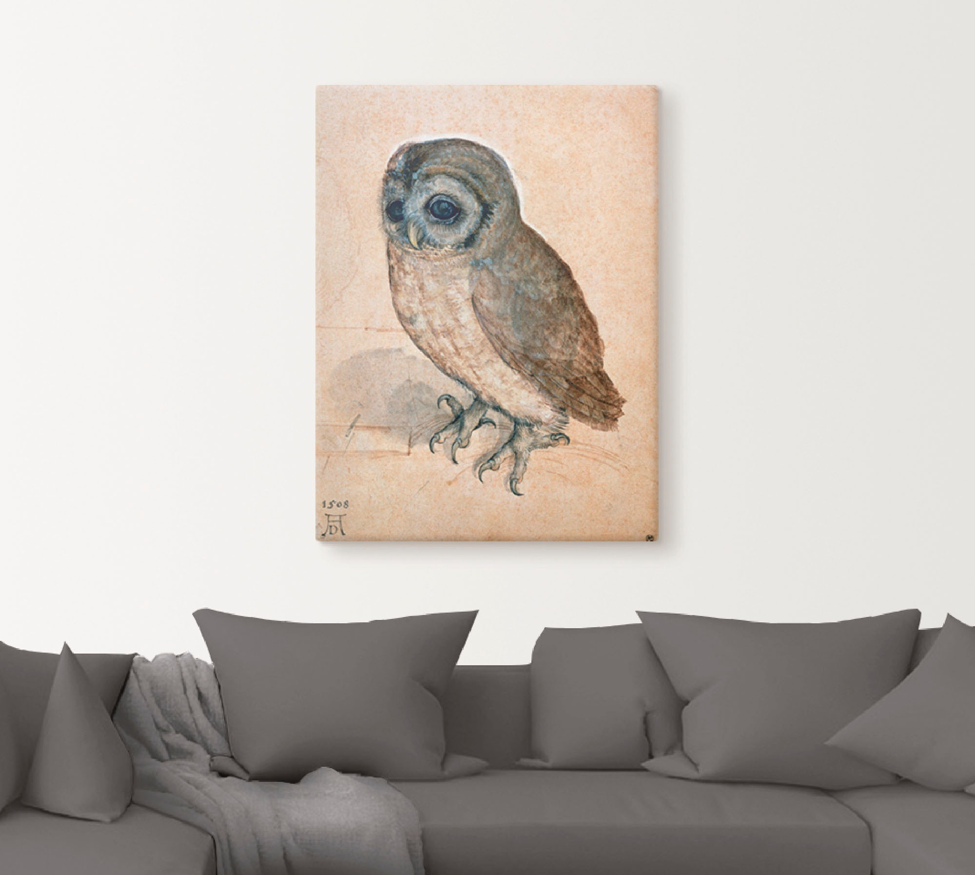 Artland Wandbild »Käuzchen. 1508«, Vögel, (1 St.), als Leinwandbild, Wandaufkleber oder Poster in versch. Größen
