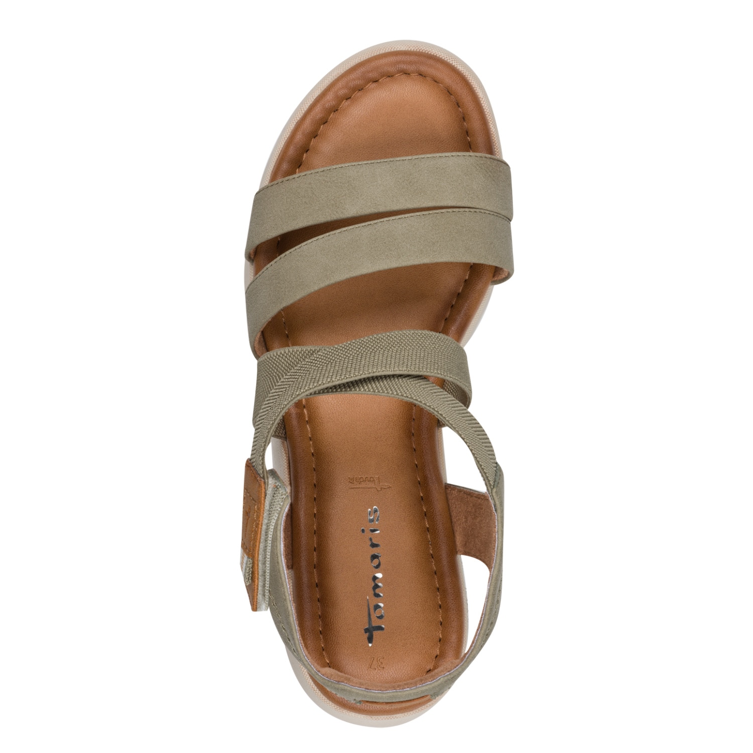 Tamaris Riemchensandale  Sommerschuh, Sandalette mit praktischem Klettverschluss