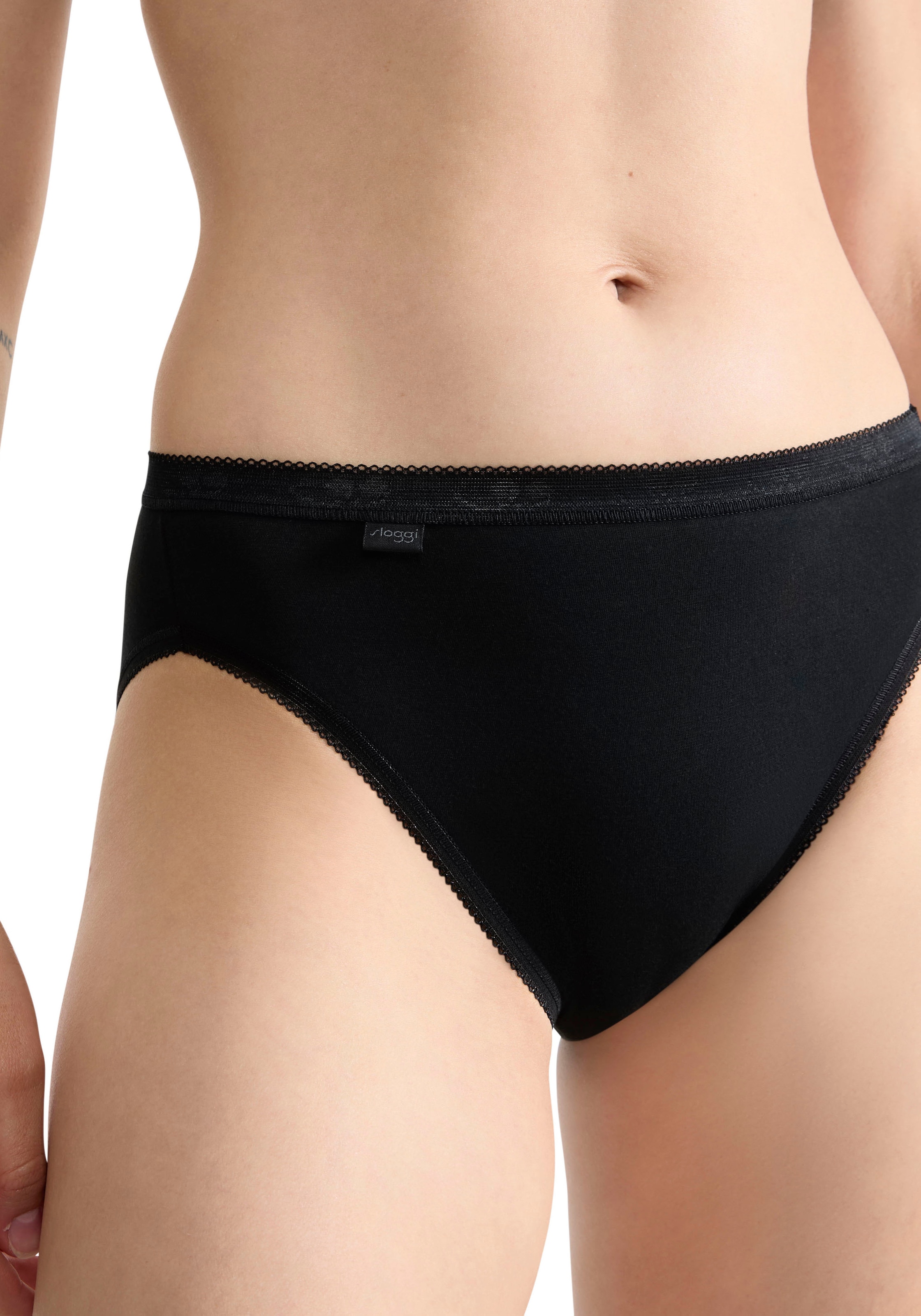 sloggi Tai-Slip »Basic+« perfekter Sitz, Baumwollmix, elastisch, weiche Nähte