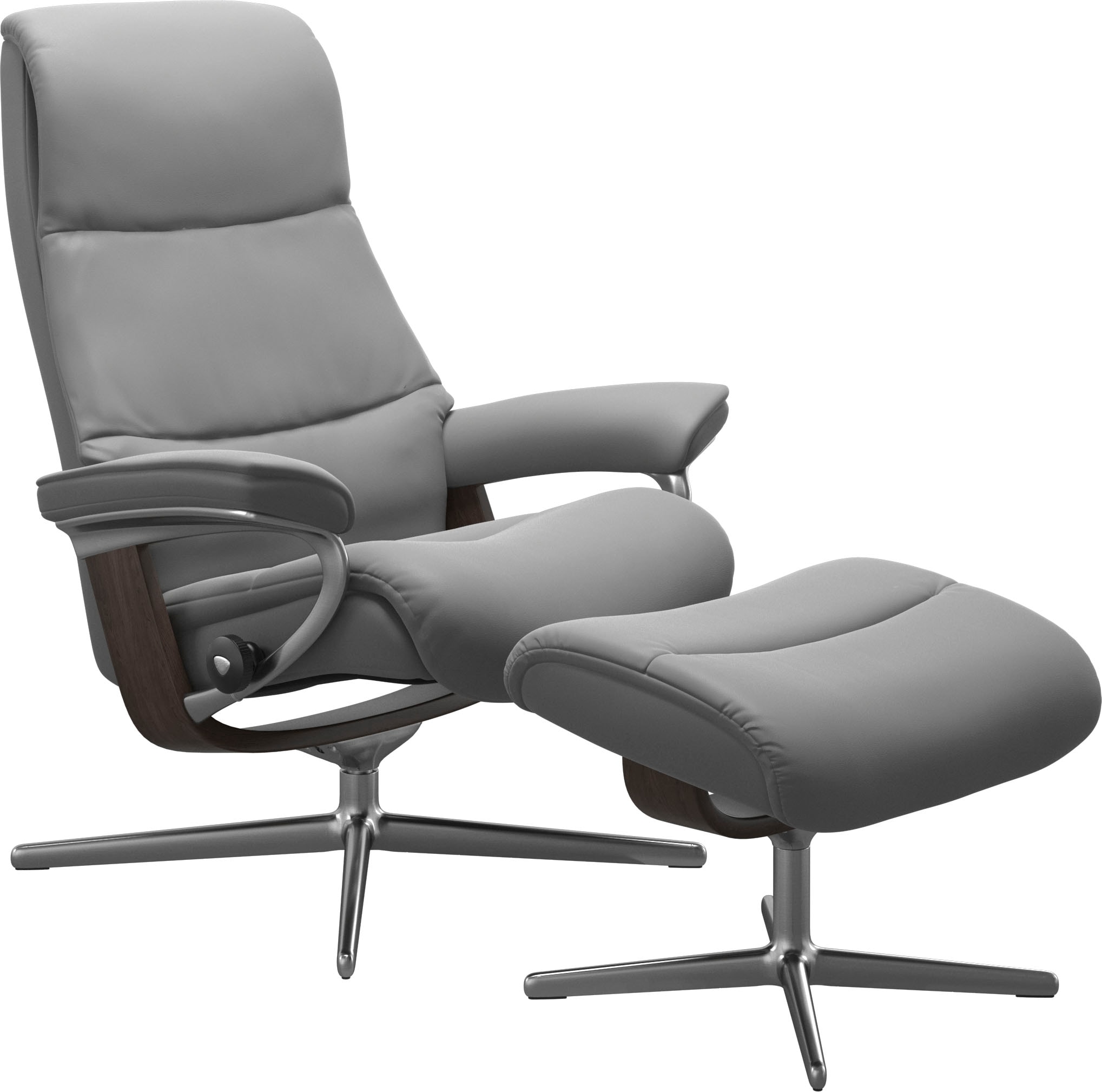 Stressless® Fußhocker »View« mit Cross Base, Größe S, M & L, Holzakzent Wenge