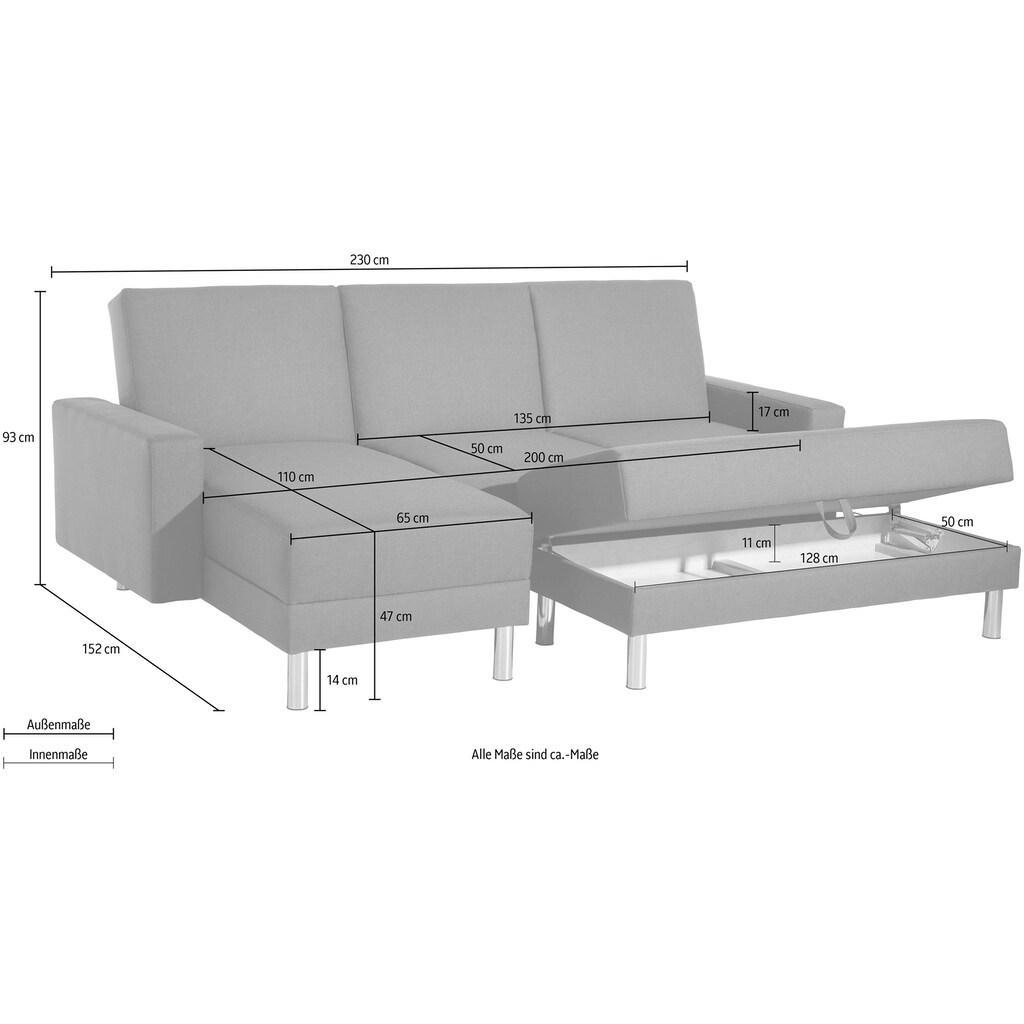 Max Winzer® Schlafsofa »Just Fresh«