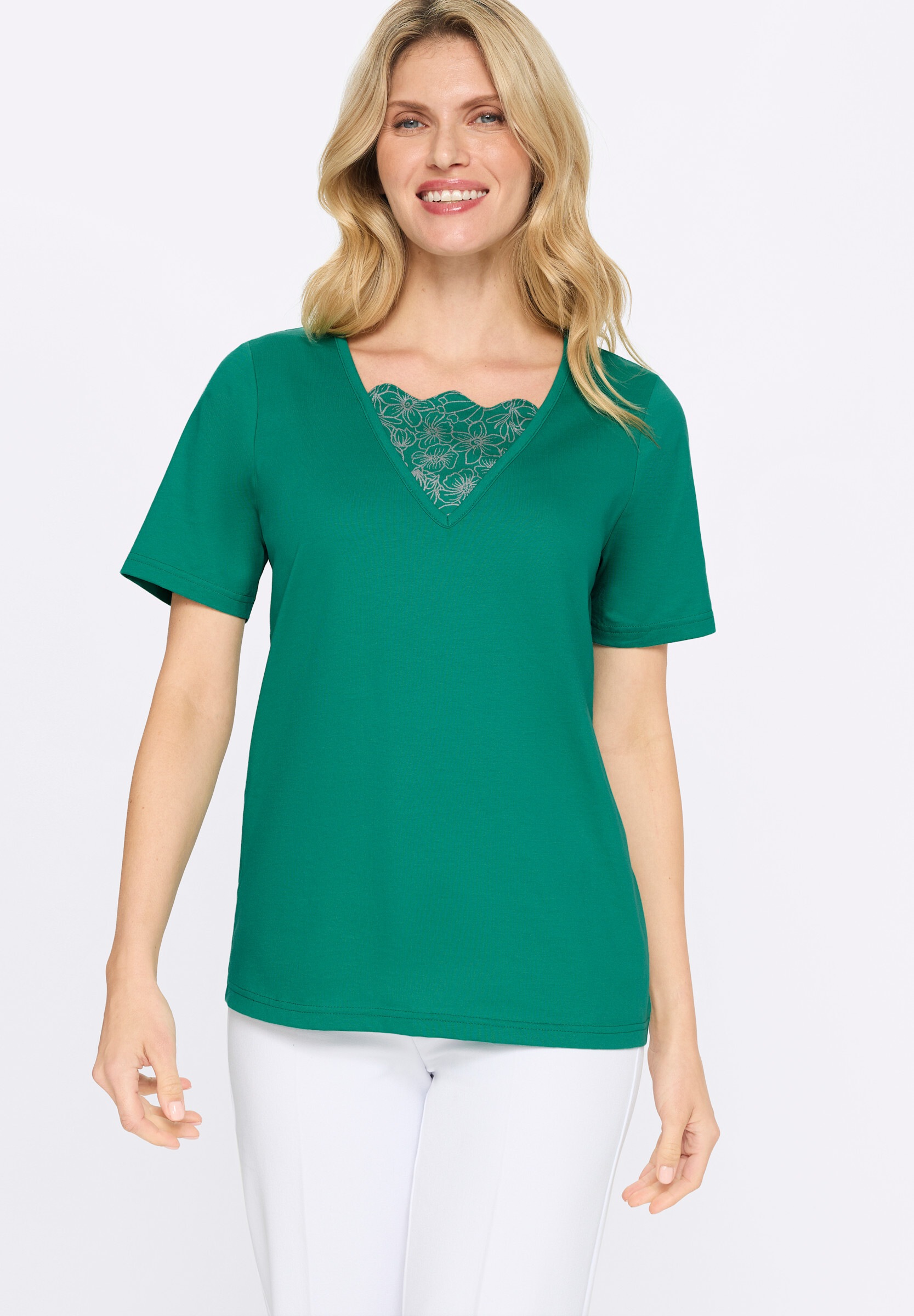Sieh an! 2-in-1-Shirt »2-in-1-Shirt 2-in-1-Shirt mit Glitzerdruck«