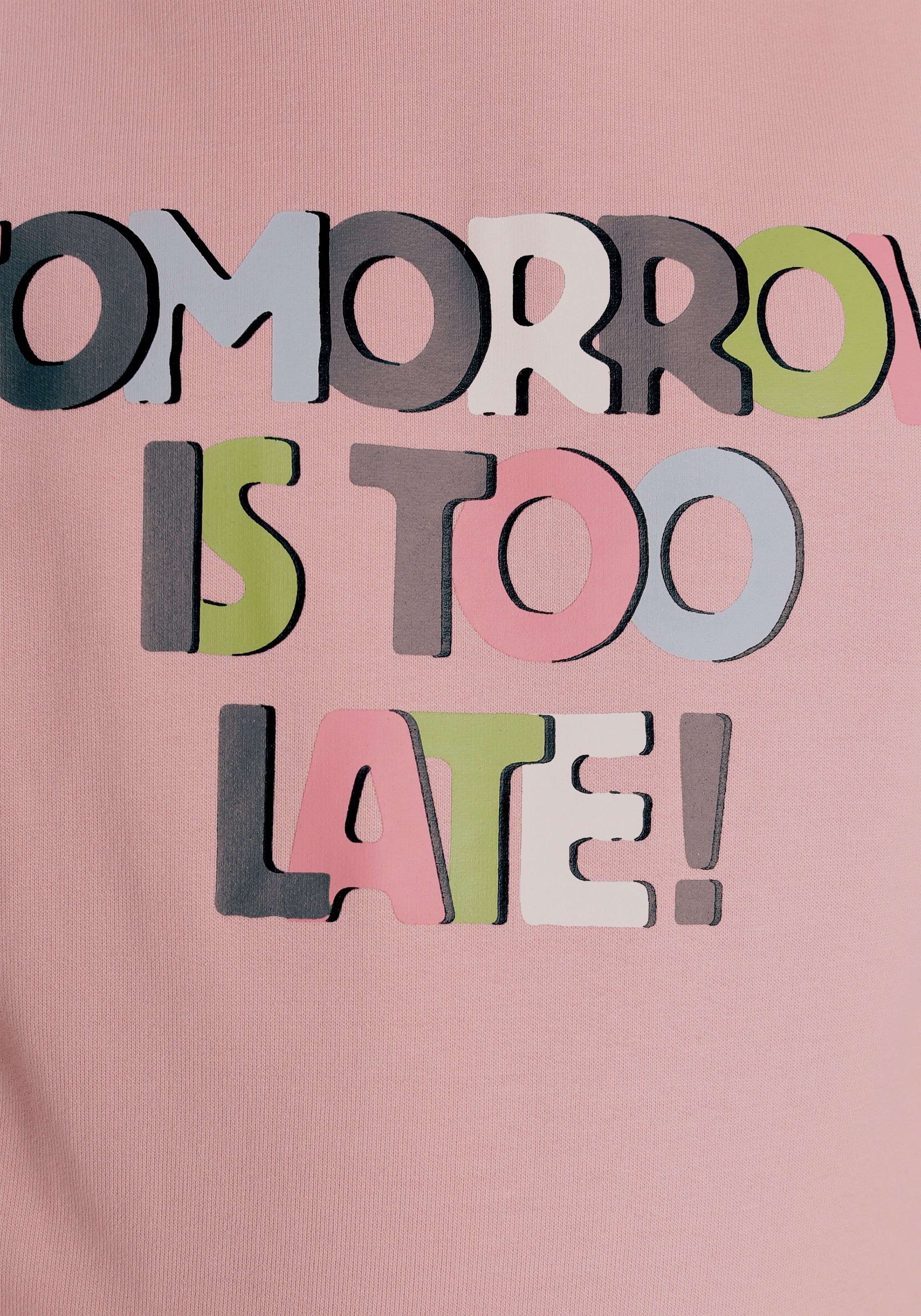 KIDSWORLD Kapuzensweatshirt »Tomorrow is too late!«, Form ♕ Basic bei