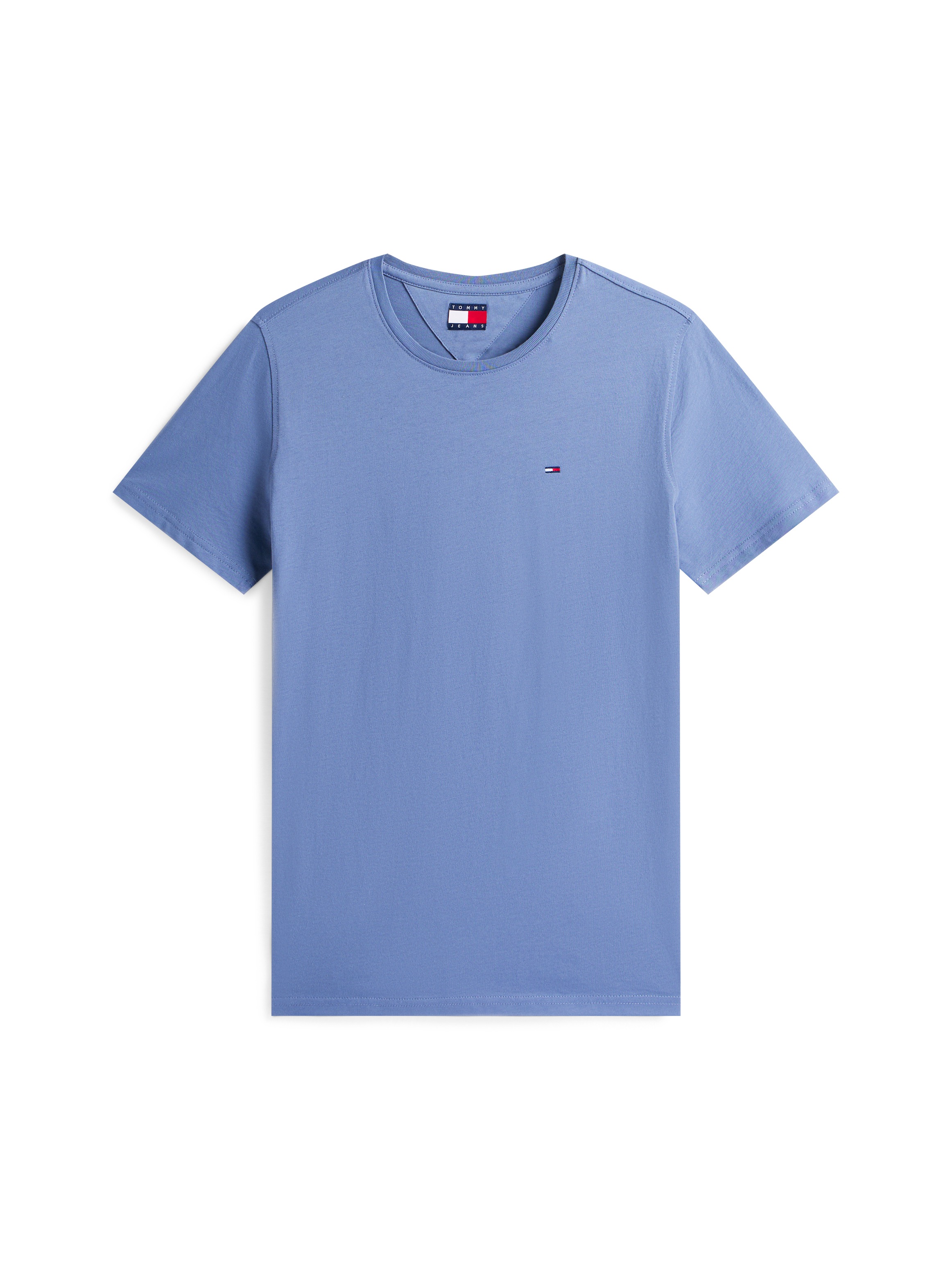 Tommy Jeans T-Shirt »TJM ESSENTIAL SOLID TEE«, mit Rundhalsausschnitt und dezenter Logo-Flag