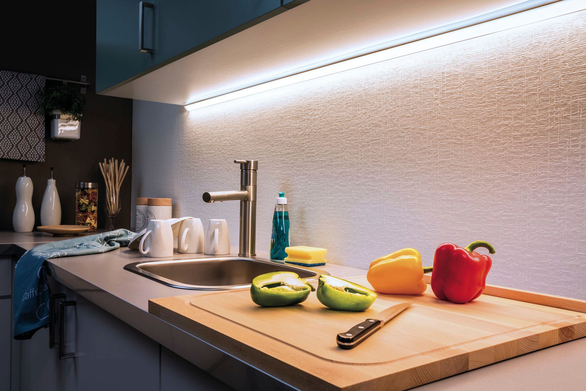Paulmann LED-Streifen »MaxLED 1000 Basisset 1,5m Tageslichtweiß IP44 17W 1650lm beschichtet«, 1 St.-flammig