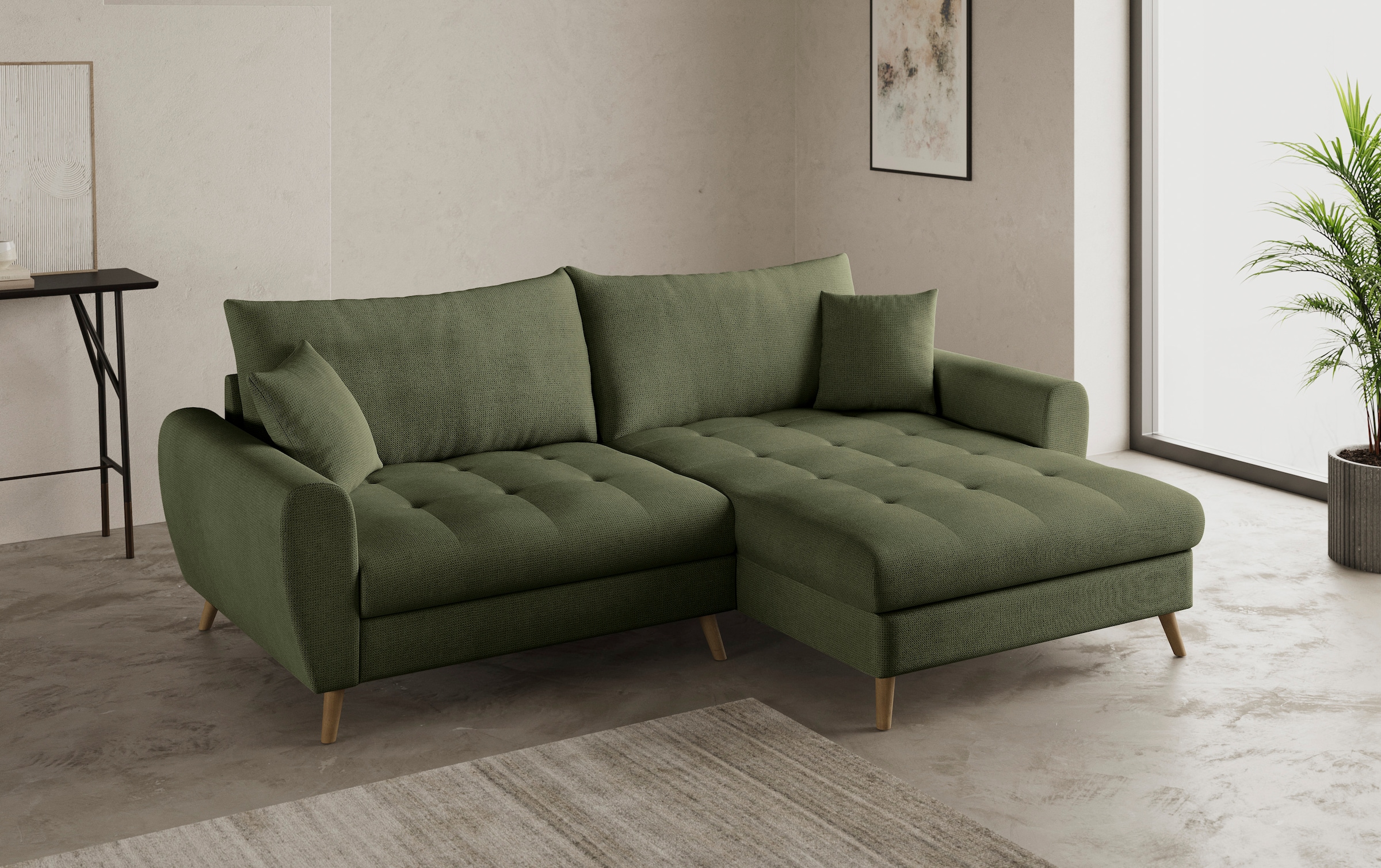 Mr. Couch Ecksofa »Blackburn II, L-Form«, Mit Kaltschaumpolsterung bis 140 kg belastbar