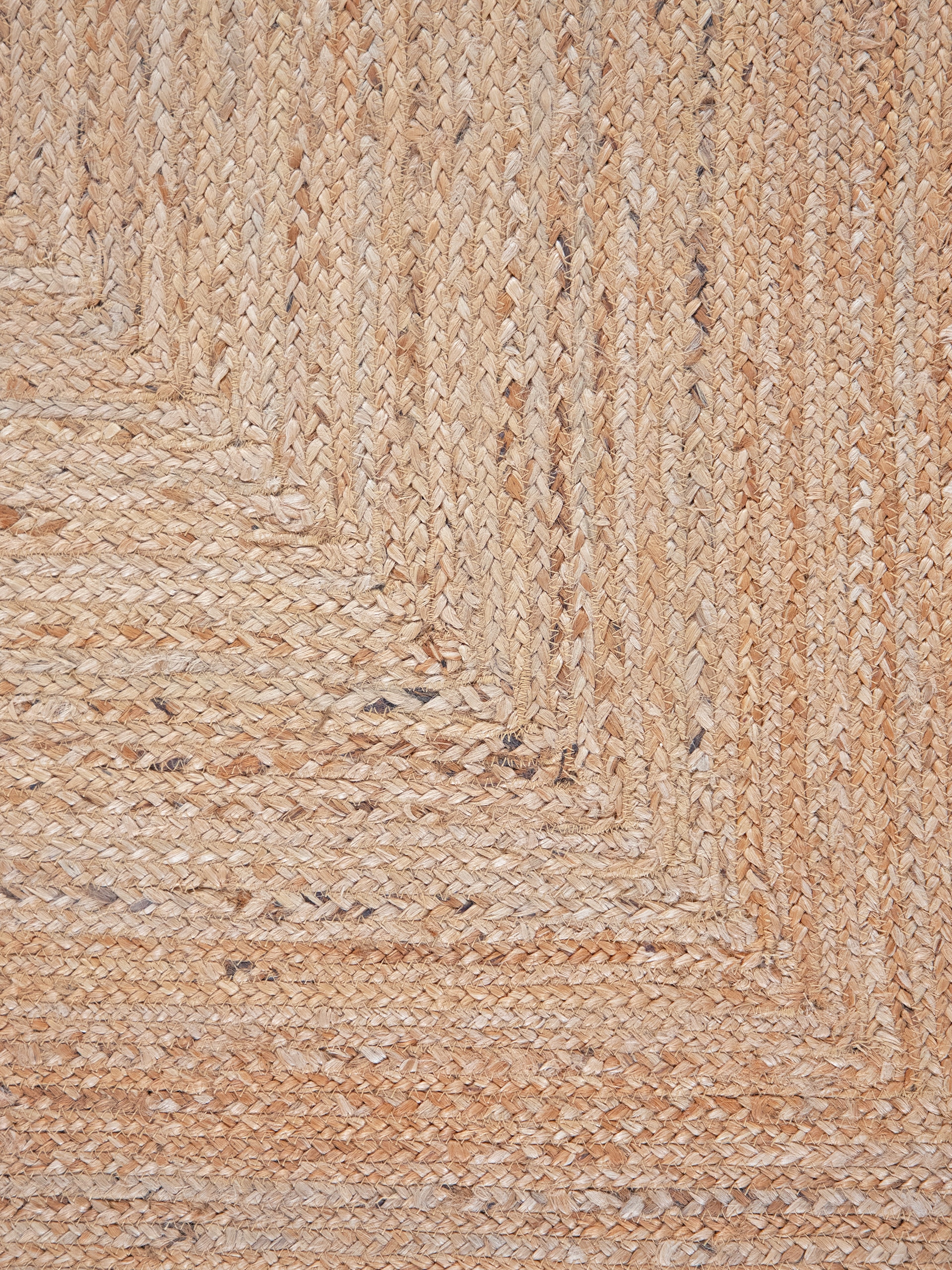 carpetfine Teppich »Nele Juteteppich Naturfaser«, rund, 6 mm Höhe, geflochtener Wendeteppich aus 100%Jute, in rund und oval, viele Größen