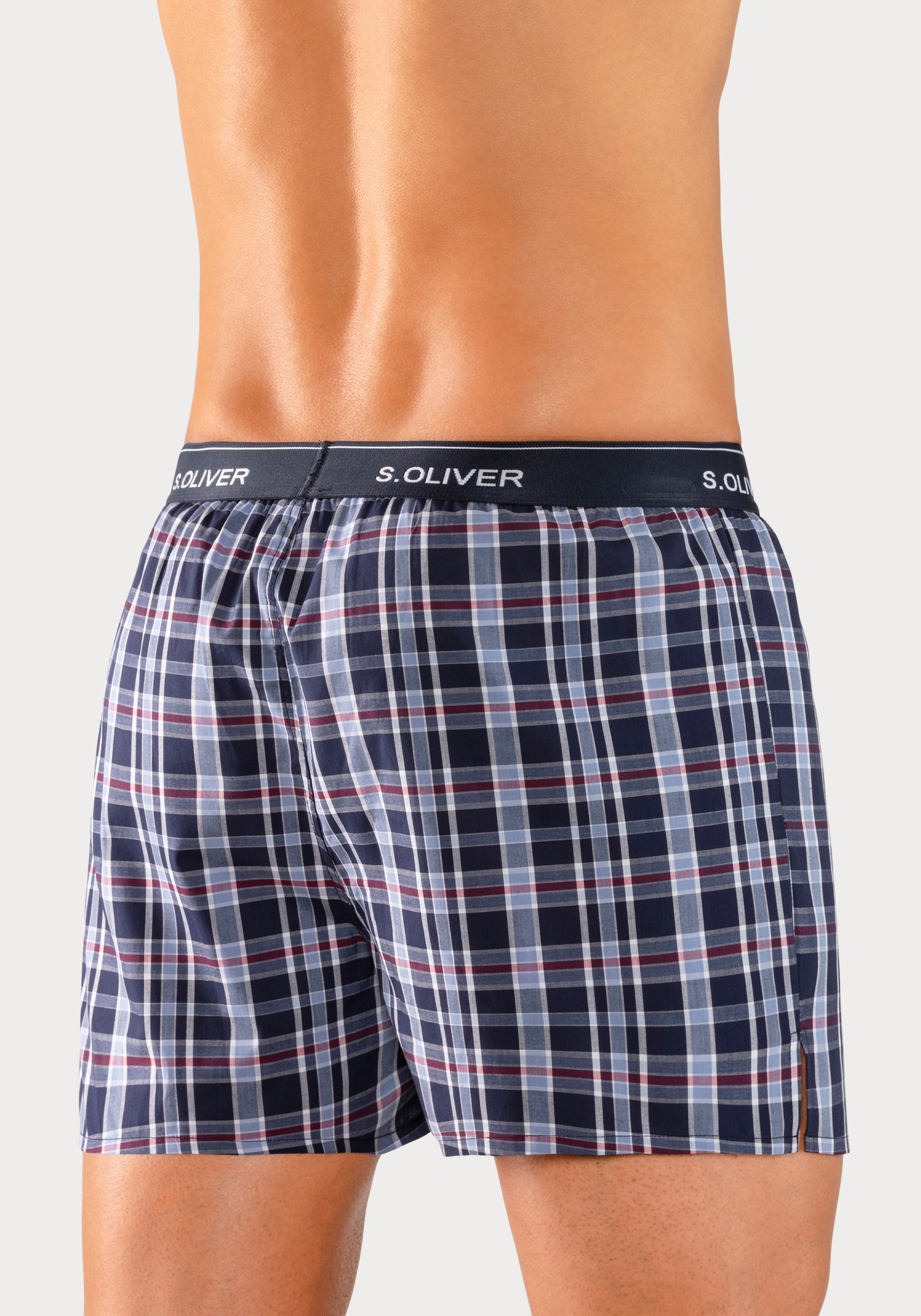 s.Oliver Webboxer, (Packung, 2 St.), mit Logo Webbund