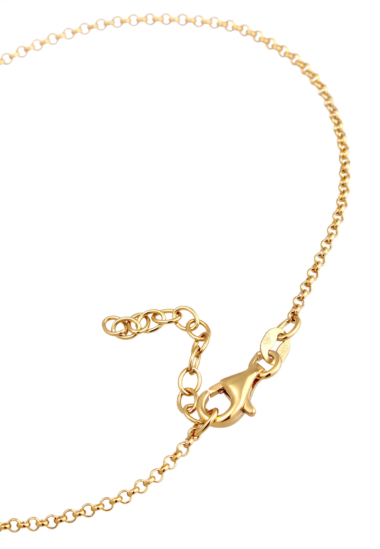 Elli Fußkette »Fußschmuck Kleeblatt Zirkonia Glücksymbol Talisman 925 Silber«