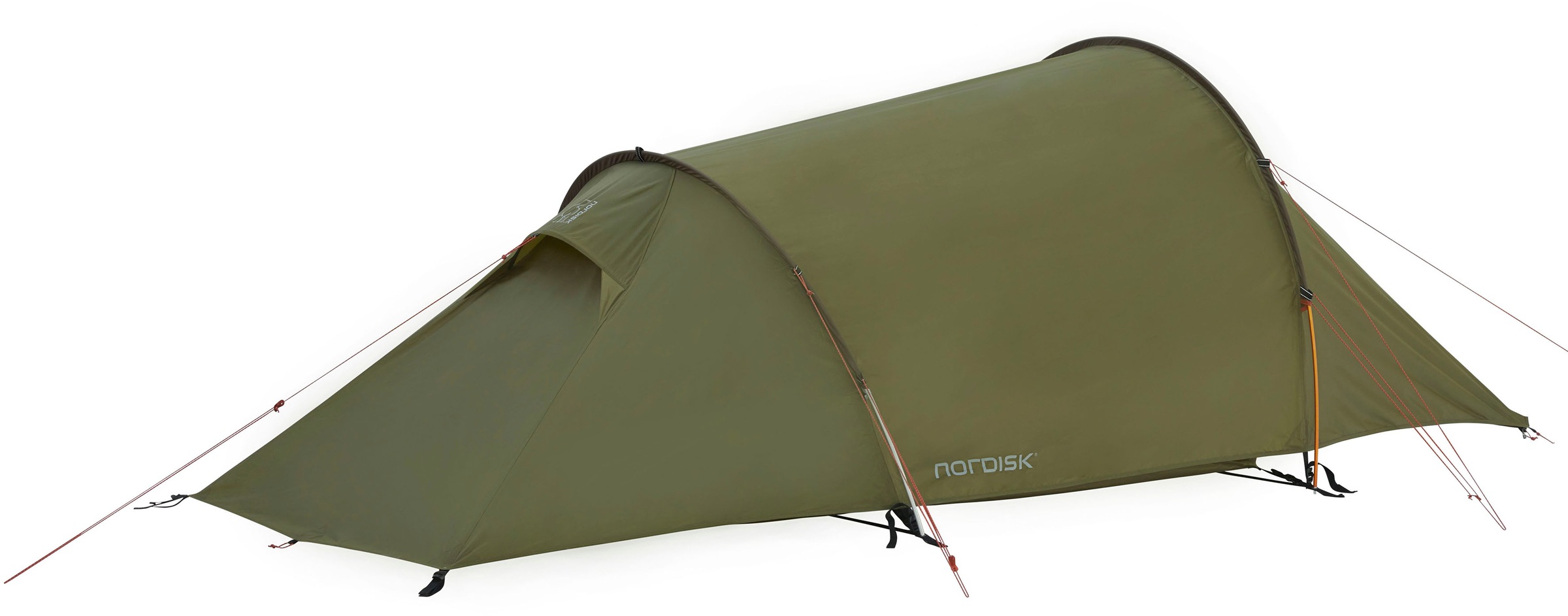 Nordisk Tunnelzelt »Halland 2 PU Tent Dark Olive«, 2 Personen, (Packung, 1 tlg.)
