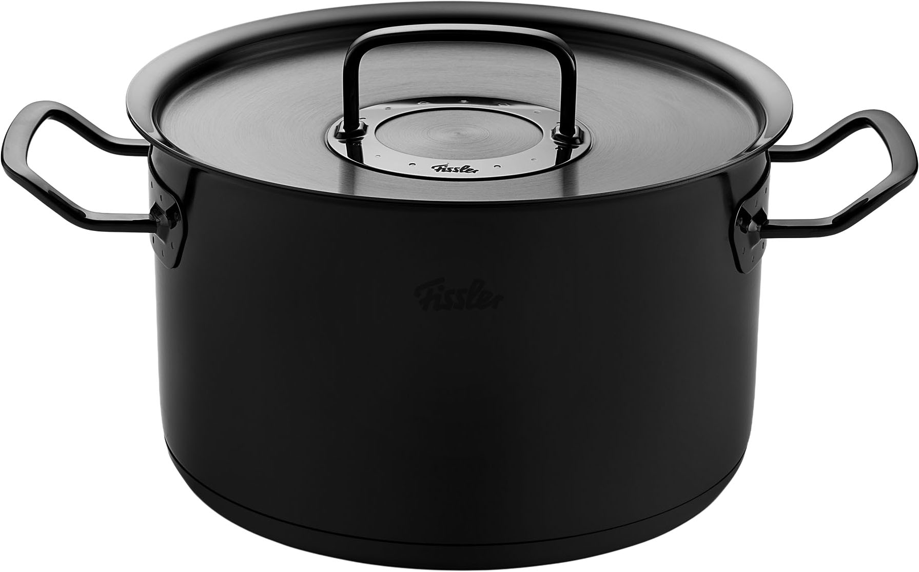 Fissler Topf-Set »Original-Profi Collection ShadowLine« Set, 3 Kochtöpfe mit Metalldeckel, 1 Servierpfanne, 1 Stielkasserolle, 8 Stk. tlg. Edelstahl 18/10