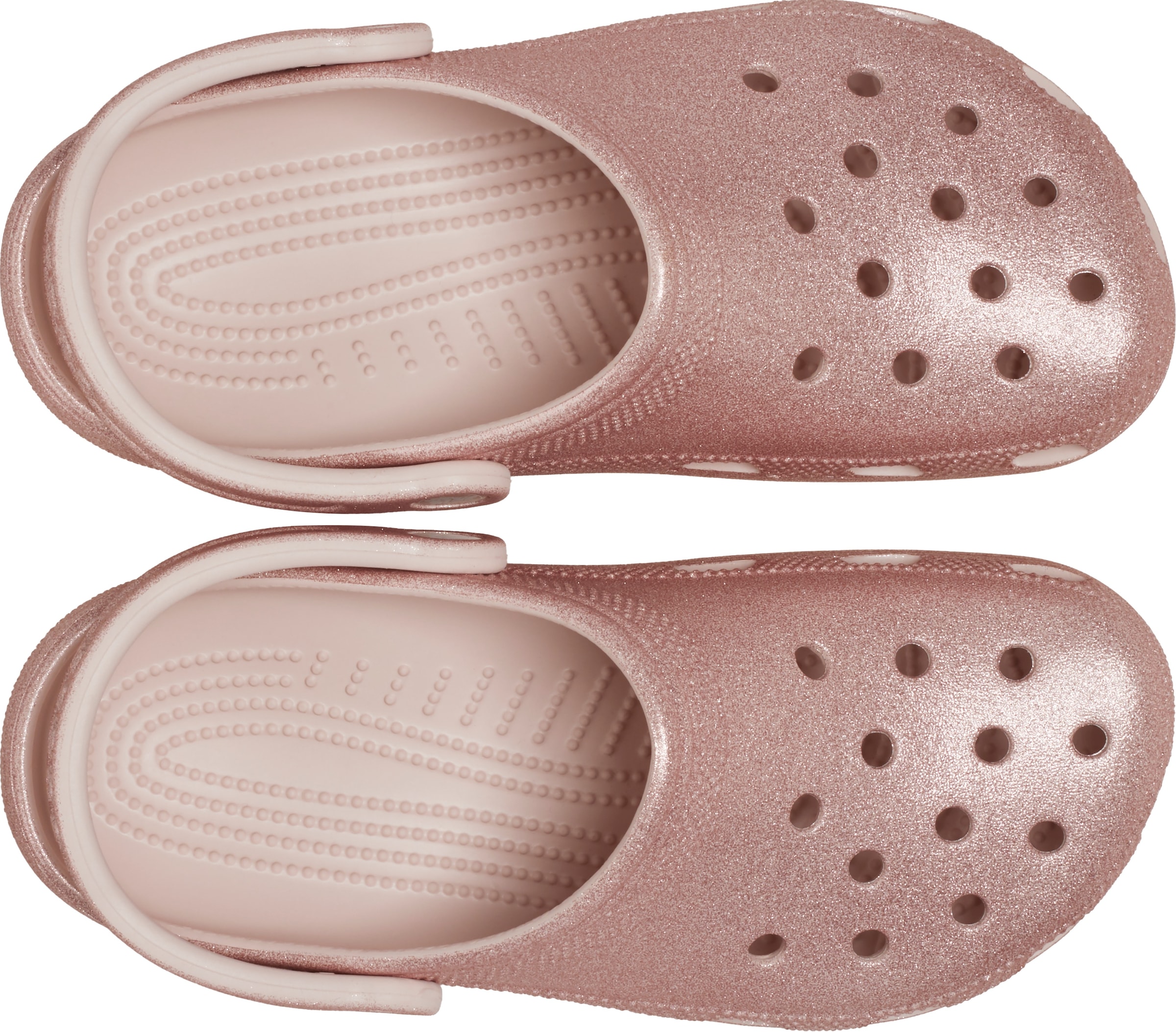 Crocs Hausschuh »Classic Glitter Clog, Badesandale,«, Sommerschuh, Schlappen, Schlupfschuh mit Glitzer verziert