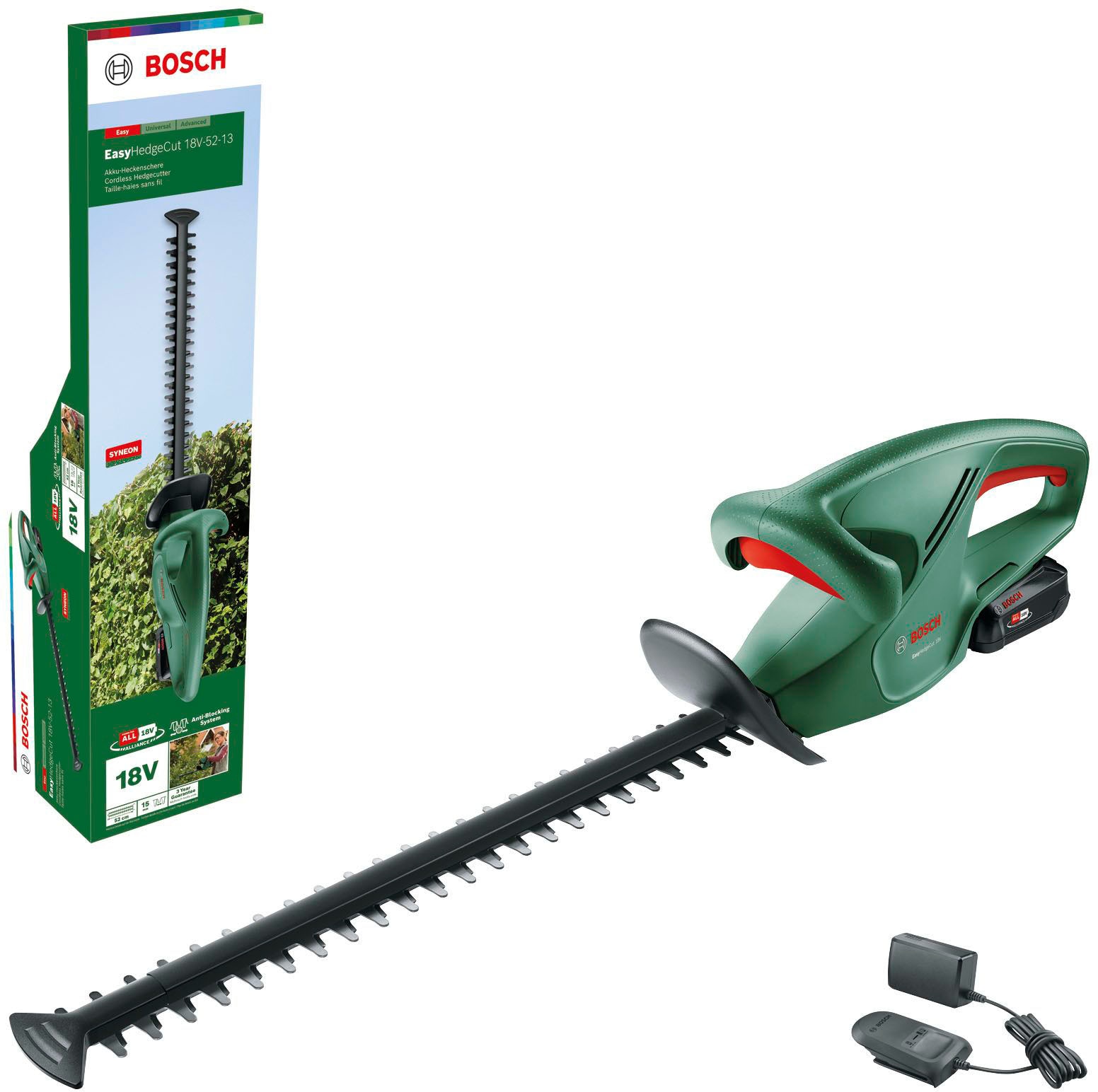 Bosch Home & Garden Akku-Heckenschere »EasyHedgeCut 18V-52-13«, mit Akku 18V/2,5 Ah und Ladegerät