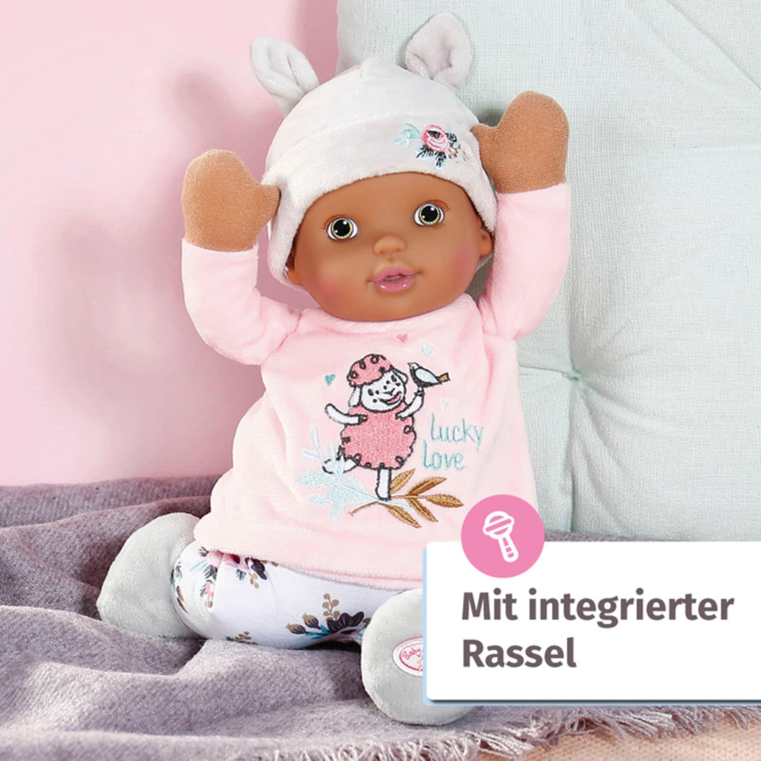 Baby Annabell Babypuppe »Sweetie for babies, Dolls of Colour, 30 cm«, mit Rassel im Inneren