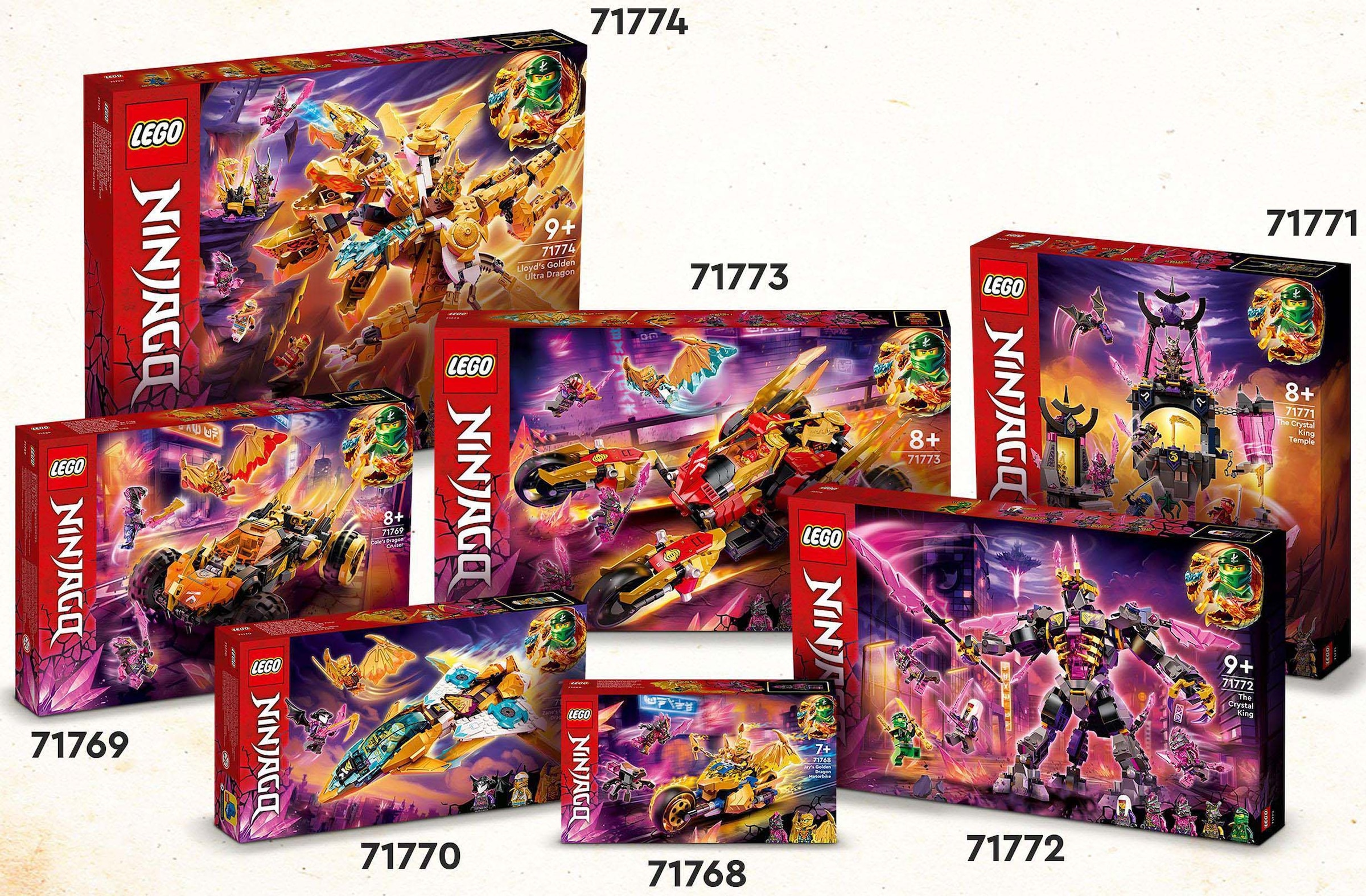 LEGO® Konstruktionsspielsteine »Lloyds Ultragolddrache (71774), LEGO® NINJAGO«, (989 St.)
