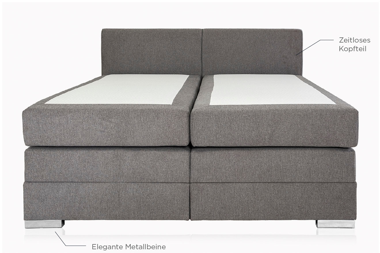 Home affaire Boxspringbett »Juliste inkl. Bettkasten und PUR-Schaum-Topper« erhältlich in den Breite 160, 180 & 200cm