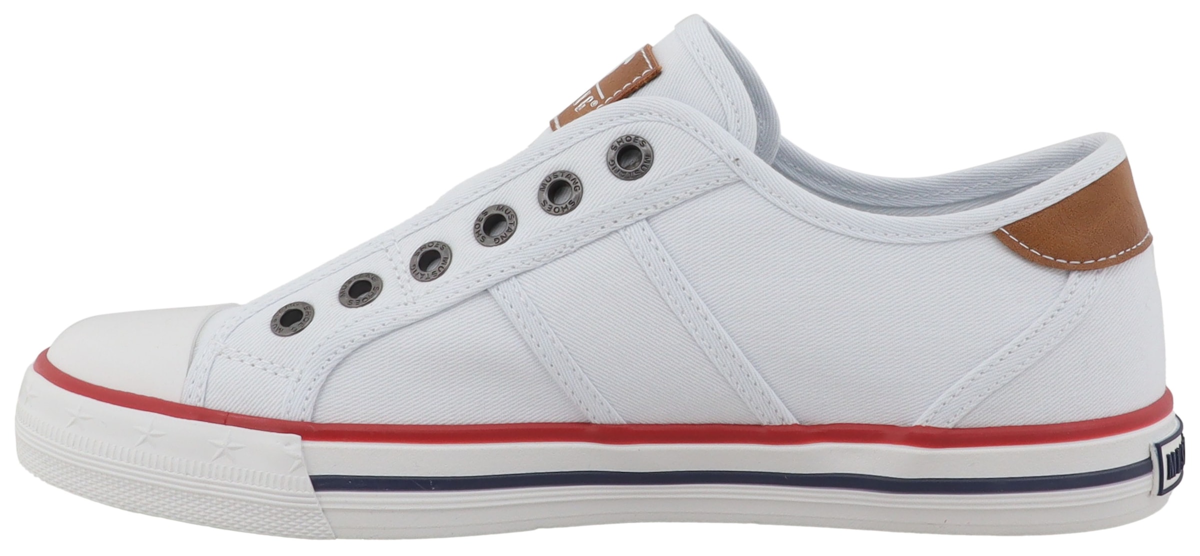 Mustang Shoes Slip-On Sneaker »Winona«  Slipper, Halbschuh mit modischen Kontrastnähten