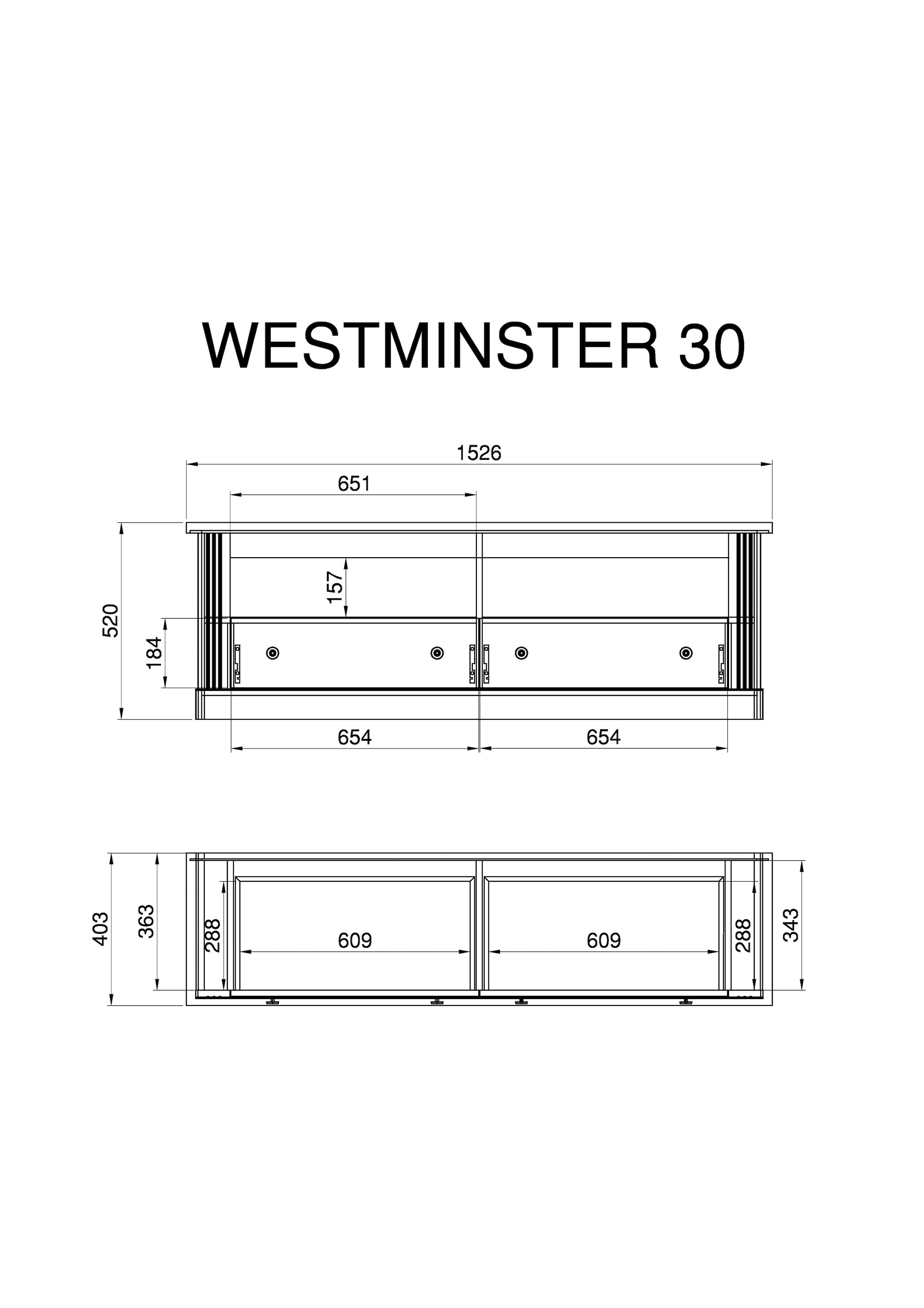 Home affaire Wohnwand »Westminster«, (Set, 3 St.), im romantischen Landhausstil