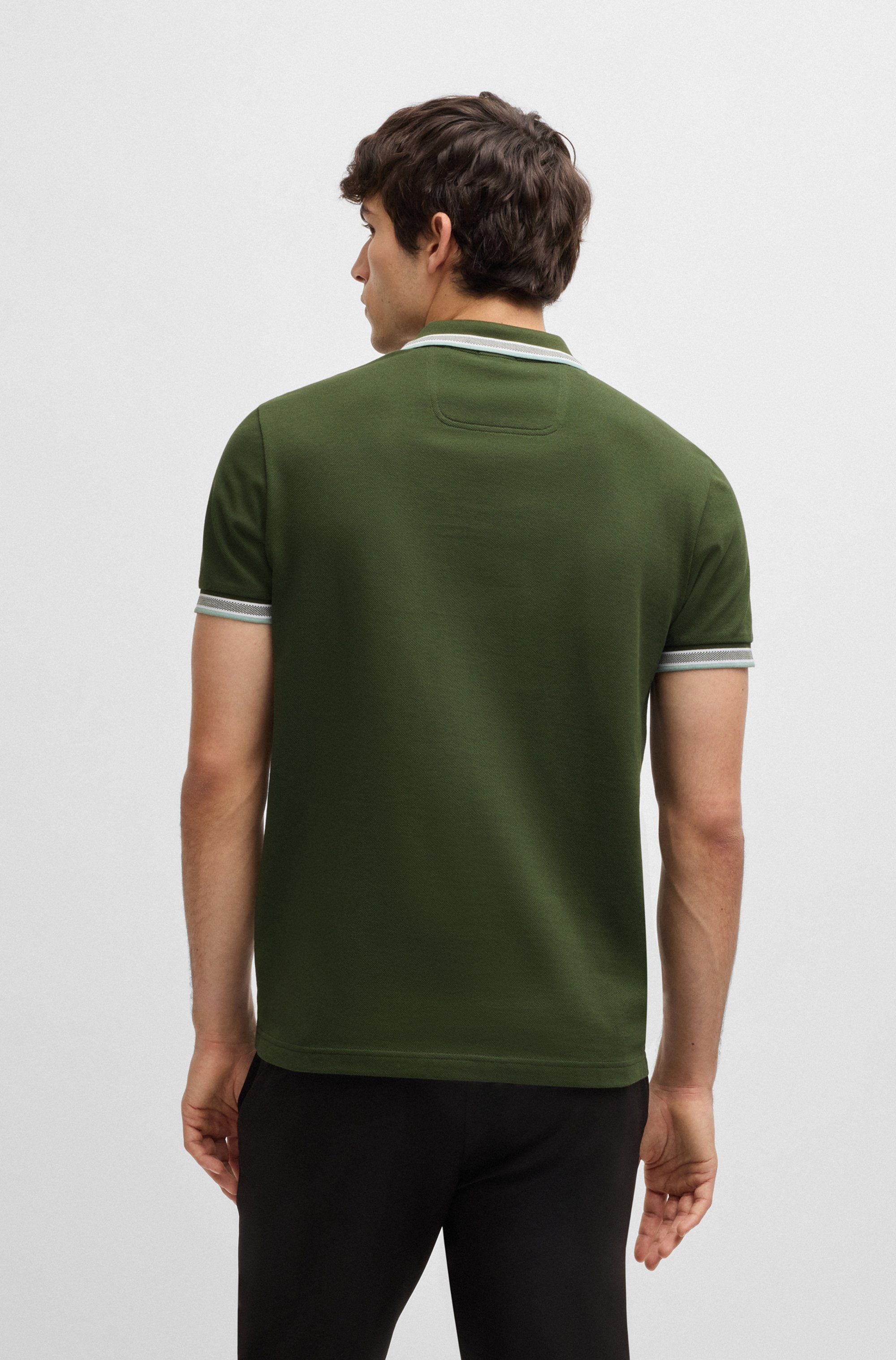 BOSS GREEN Poloshirt »Paddy«, mit kontrastfarbenen Streifen am Kragen