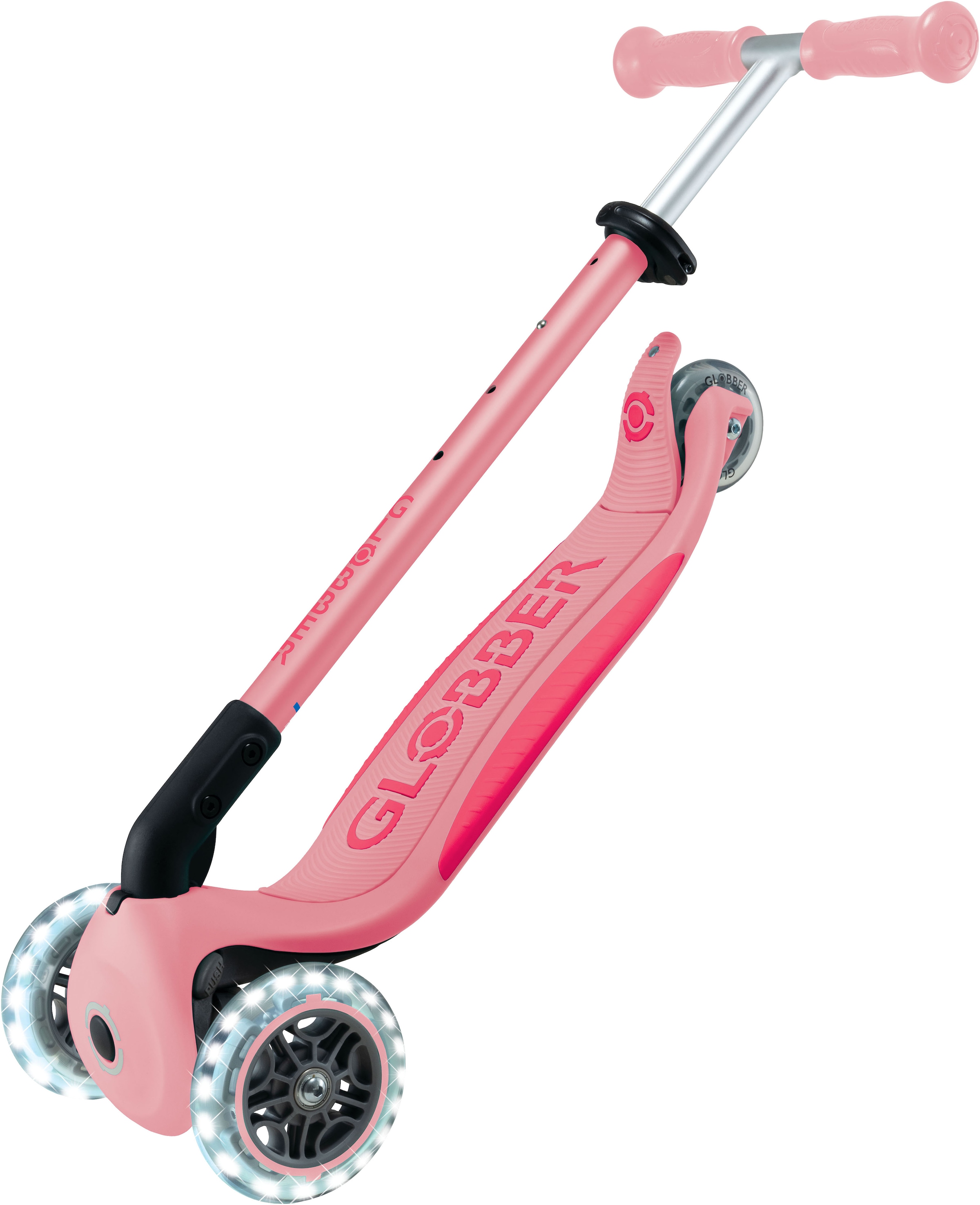 Globber Tretroller »ELITE LIGHTS, mit Leuchtrollen«