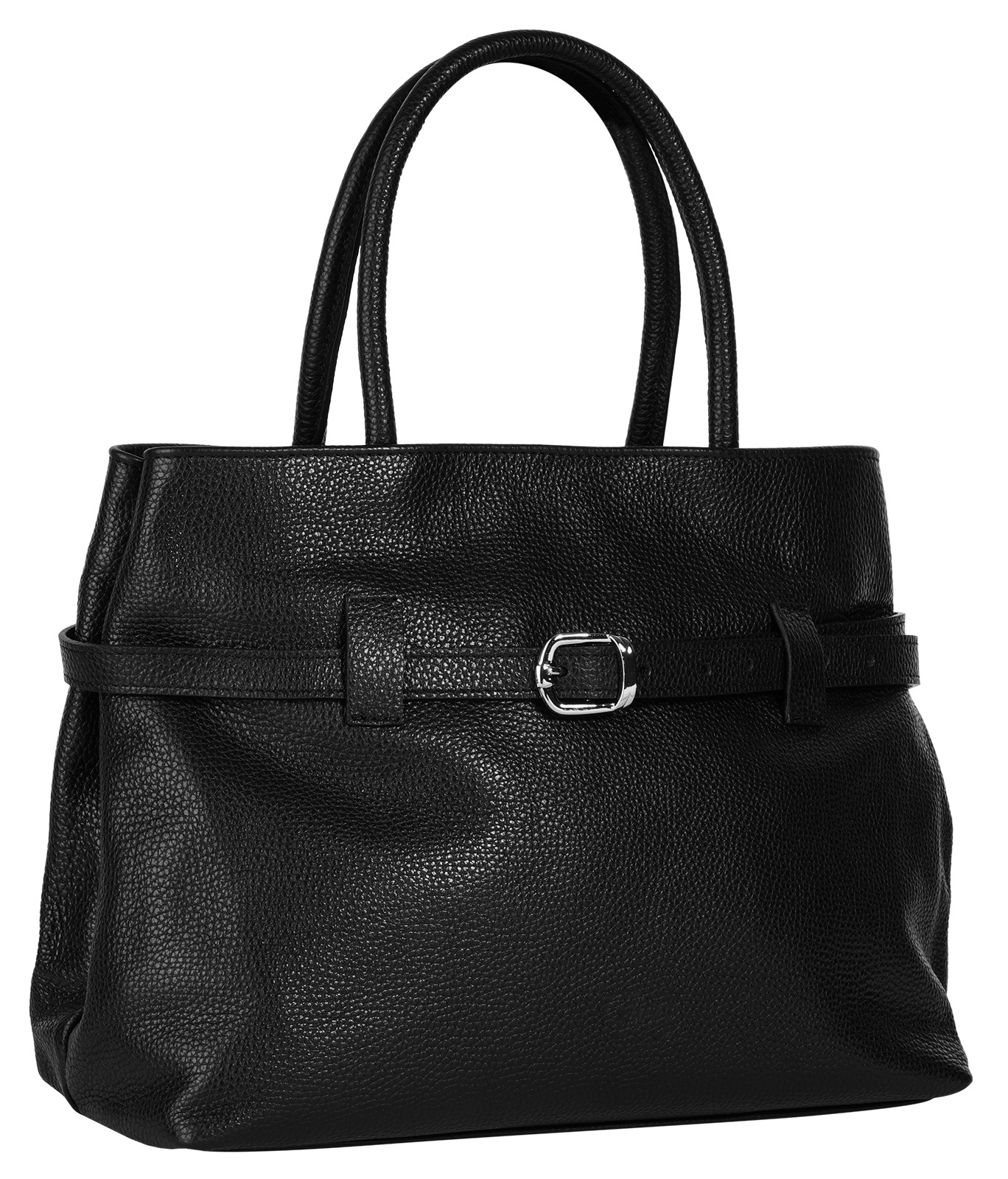 Cluty Henkeltasche, echt Leder, Made in Italy