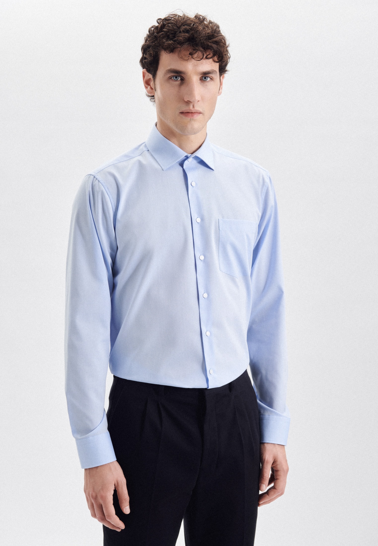 seidensticker Businesshemd »Schwarze Rose« Regular 1/1 Kentkragen Uni