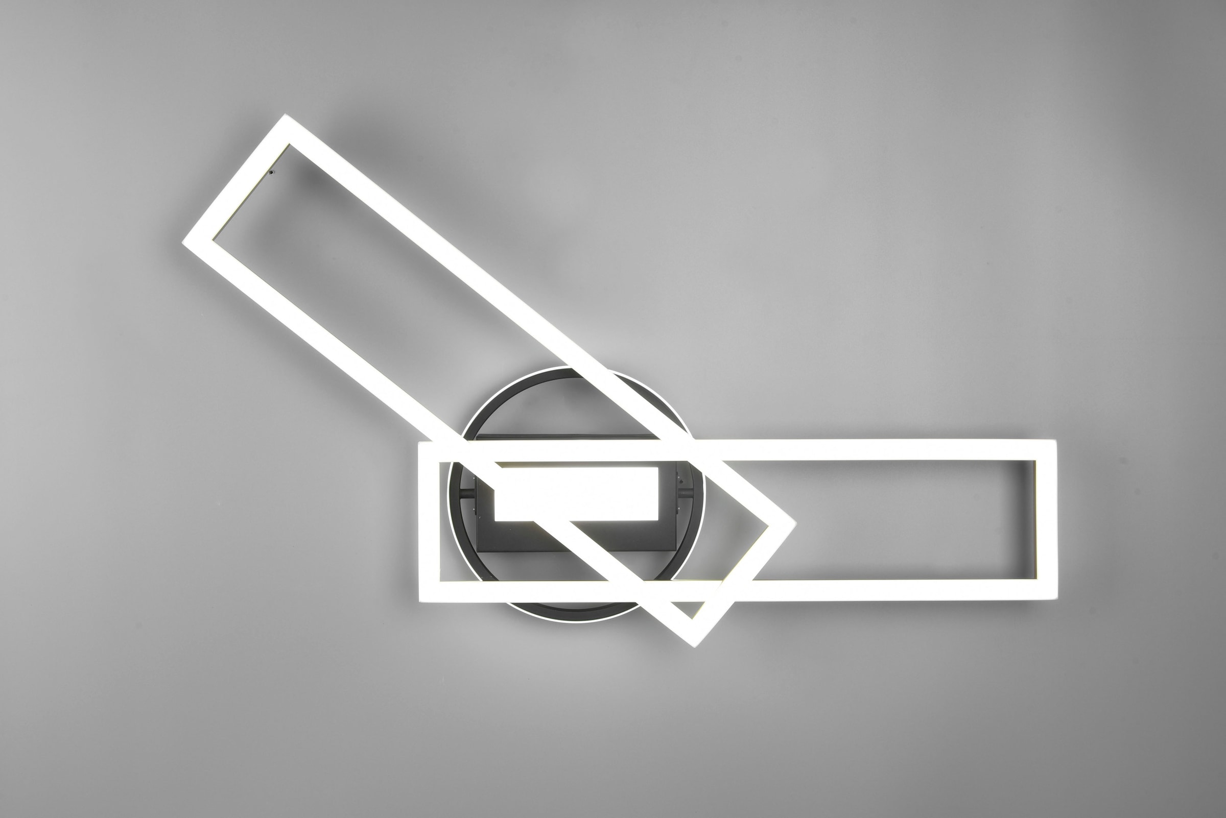 REALITY Leuchten »Twister« LED-Board 1 Stk. warmweiß - kaltweiß Deckenlampe 4500 Lumen Lichtfarbe einstellbar Fernbedienung Memory