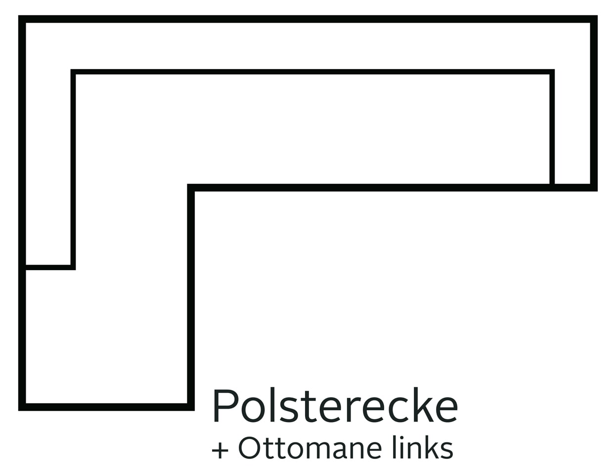 Home affaire Ecksofa »Belfort L-Form«, mit Federkern, wahlweise mit Bettfunktion und Stauraum