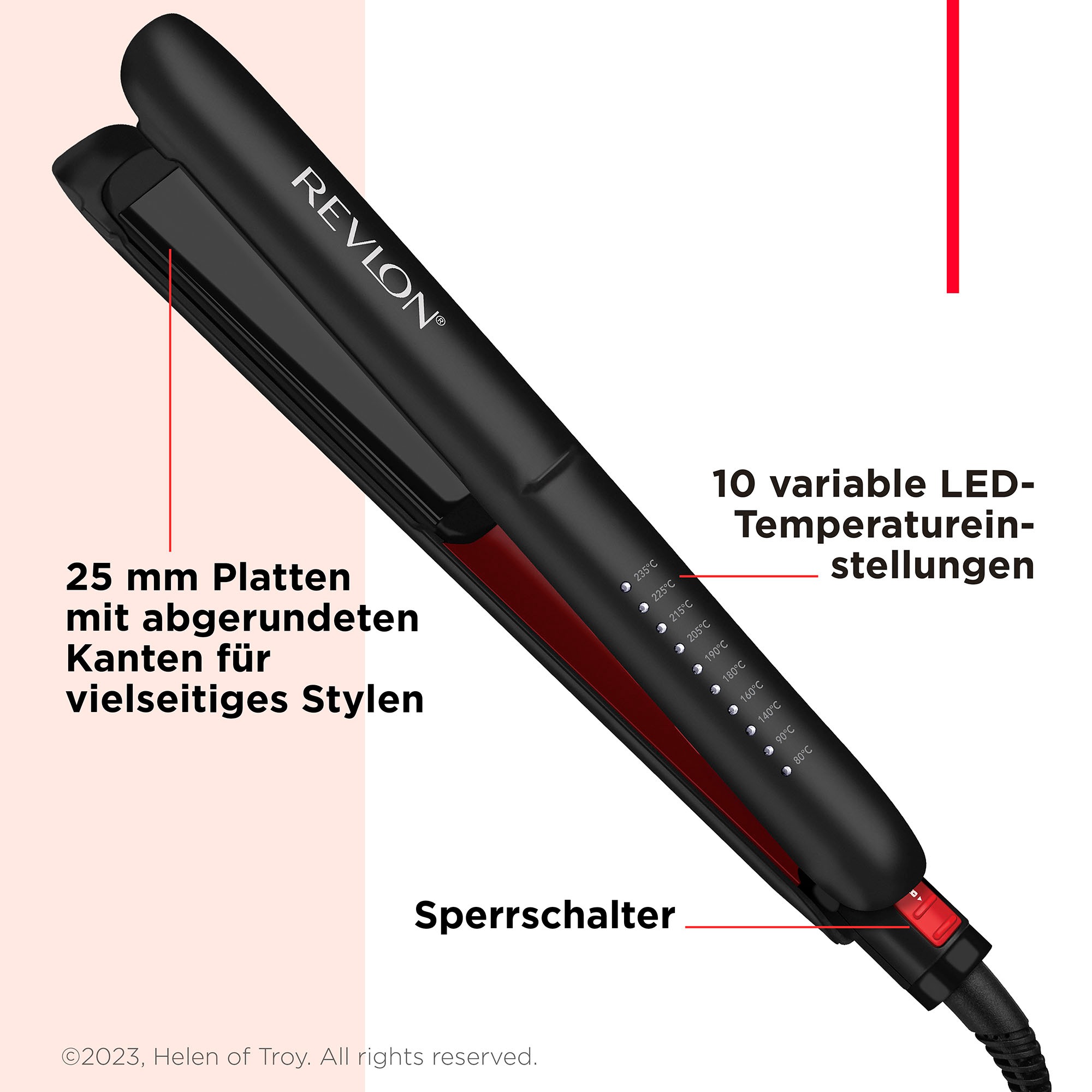 Revlon Glätteisen »SMOOTHSTAY RVST2211«, 3x Keramik, MIT DREIFACHER BESCHICHTUNG UND KOKOSNUSSÖL-INFUSION